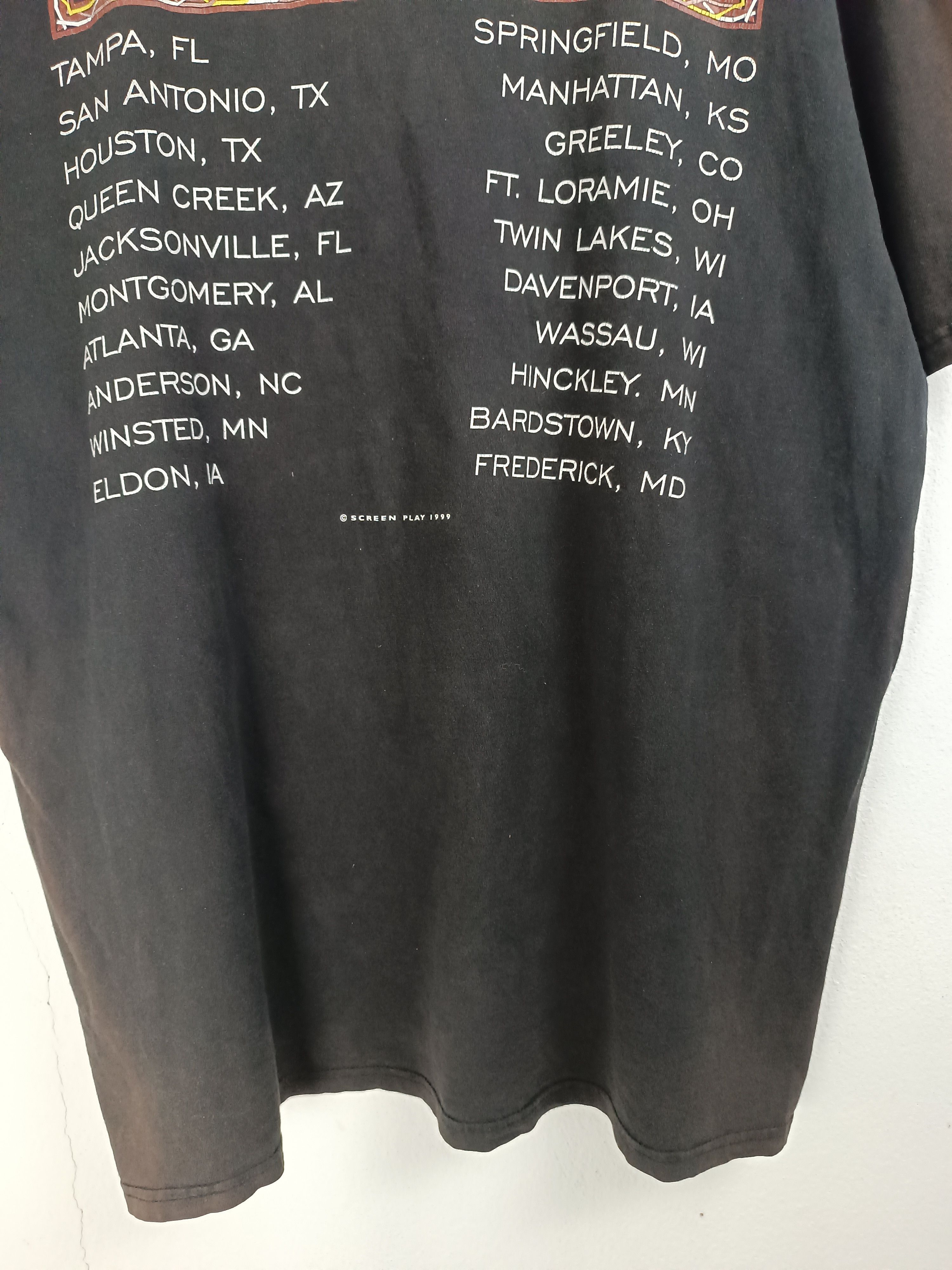 Vintage THRASHED FADED VINTAGE '99 JOHN MICHAEL MONTGOMERY TOUR TEE Size US XL / EU 56 / 4 - 13 Thumbnail