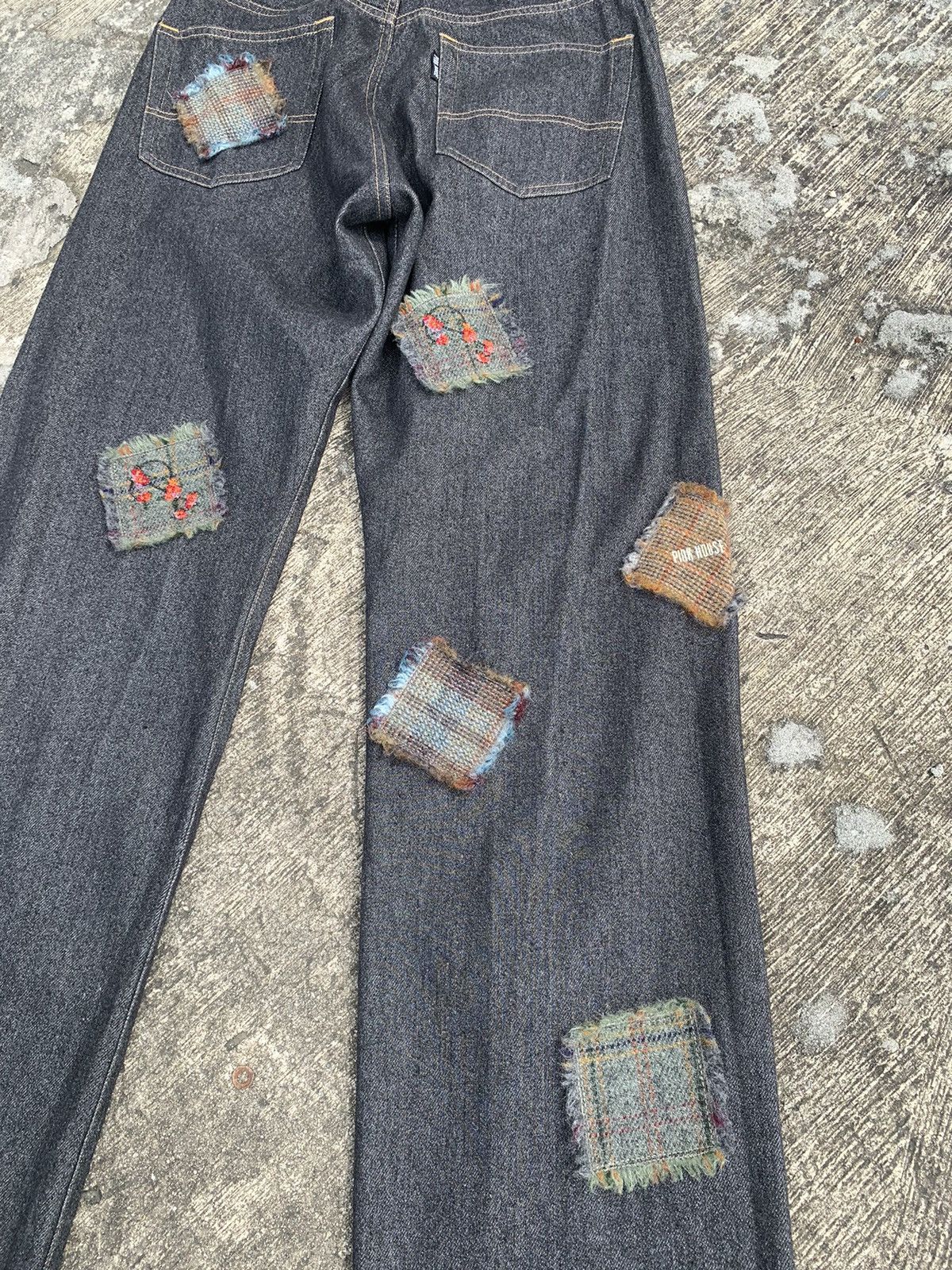 Helmut Lang × Karl Helmut × Pink House Rare🔥 pink house by helmut lang patchwork denim Size US 31 - 19 Thumbnail