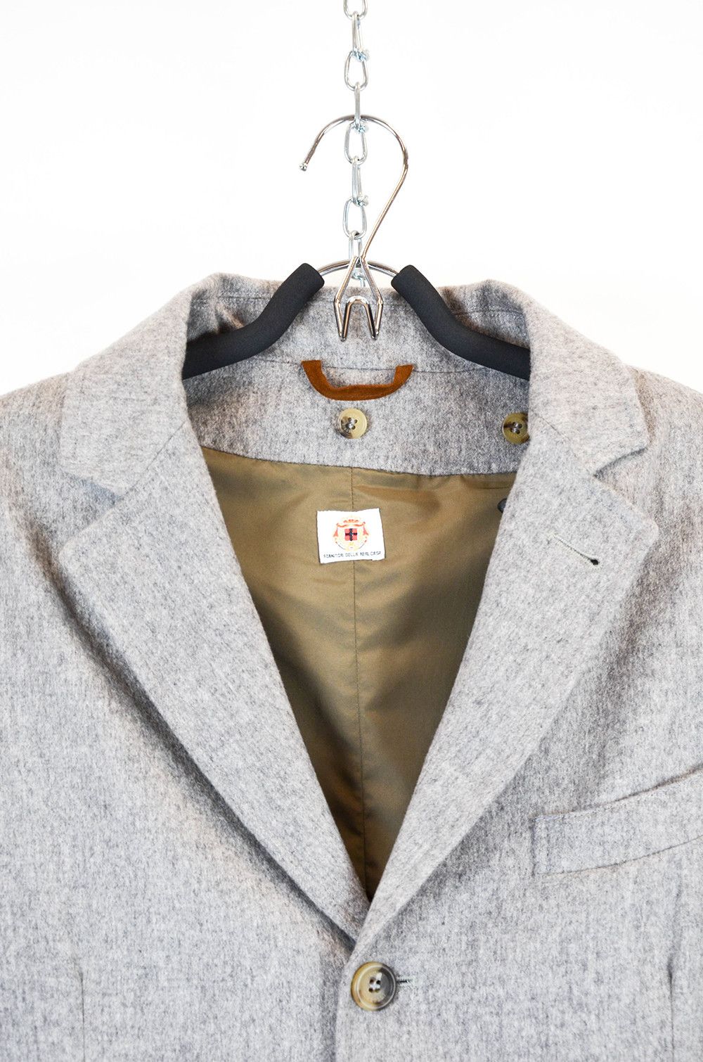 Luigi Borrelli Luigi Borrelli Napoli Grey Wool Coat - Size 50 Size US M / EU 48-50 / 2 - 5 Thumbnail