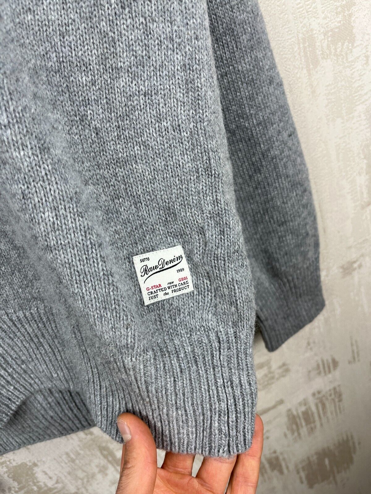 G-Star G-Star RAW Pippen Shawl Collar Knit L/S Sweater Wool Blend Size US L / EU 52-54 / 3 - 5 Thumbnail