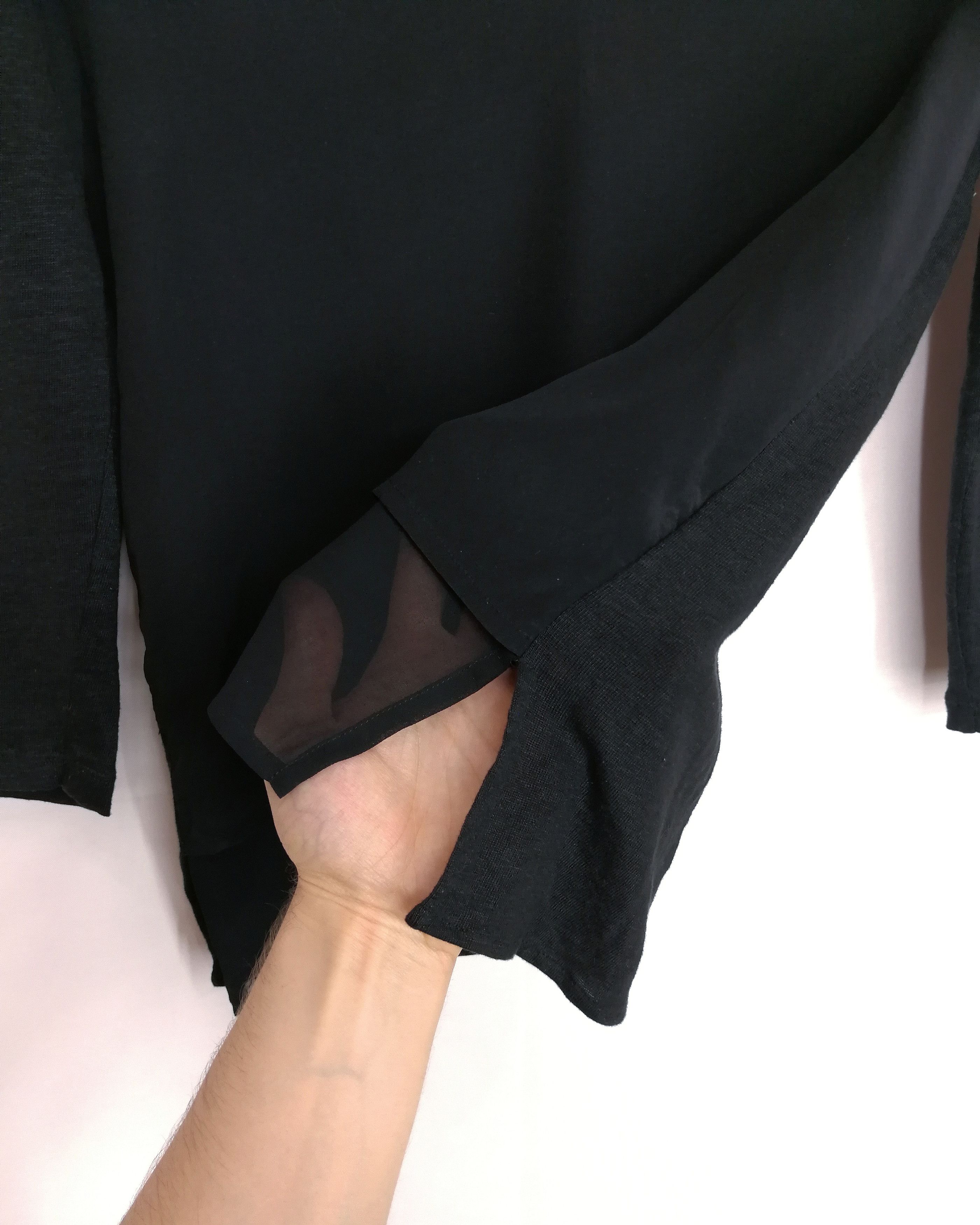 Sandro Sandro Paris Blouse V-Neck Silk & Linen Shirt Size S / US 4 / IT 40 - 14 Thumbnail
