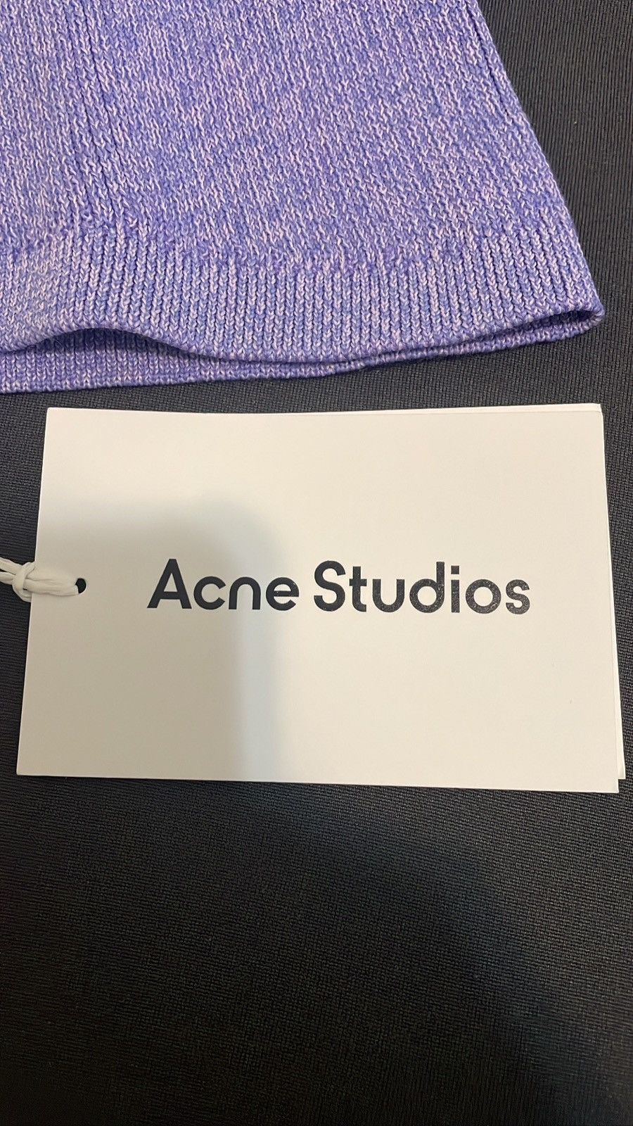 Acne Studios Acne Studios Purple Ribbed Balaclava Size ONE SIZE - 3 Thumbnail