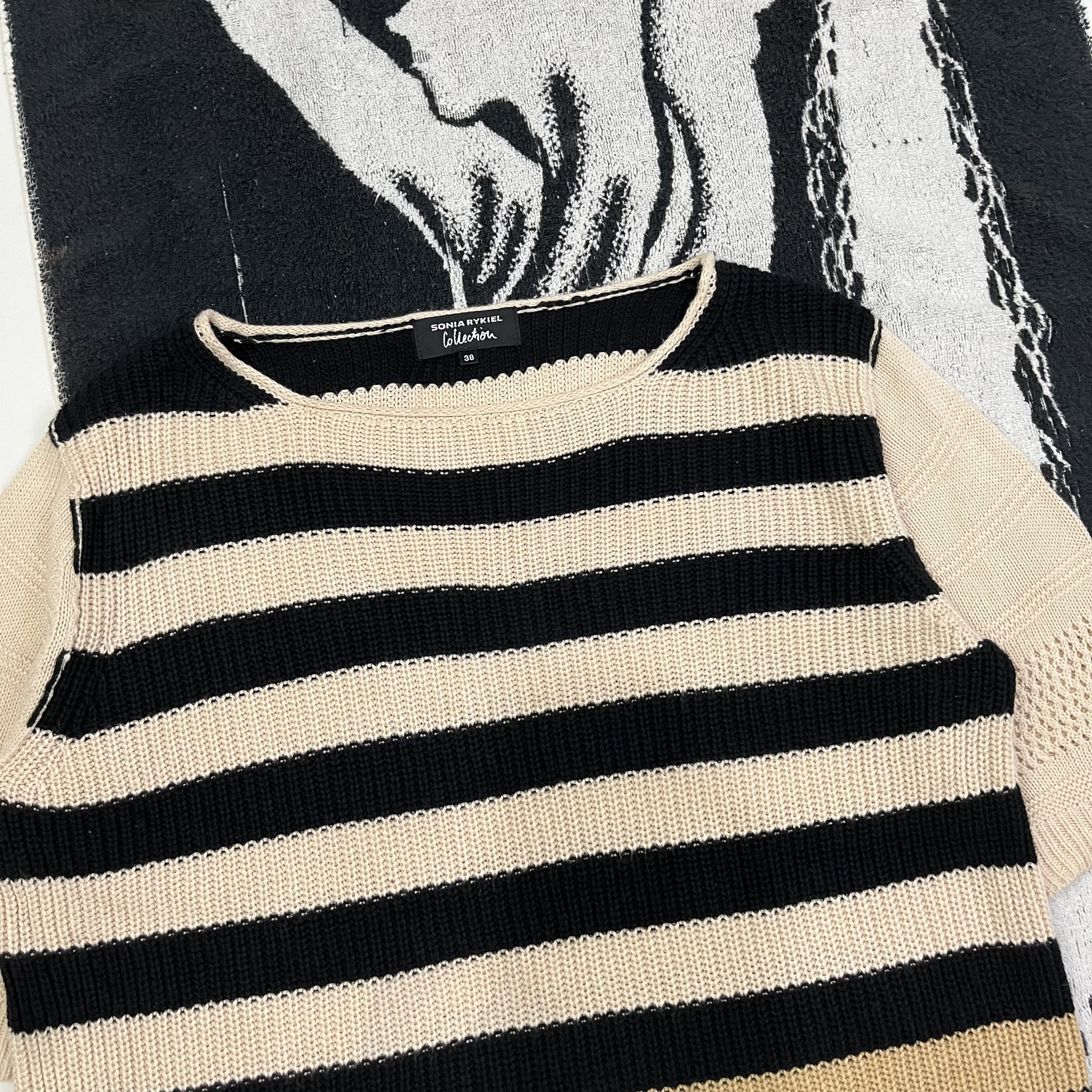 If Six Was Nine × Le Grande Bleu (L.G.B.) × Sonia Rykiel Y2K Sonia rykiel knitwear lgb style Size XS / US 0-2 / IT 36-38 - 3 Thumbnail