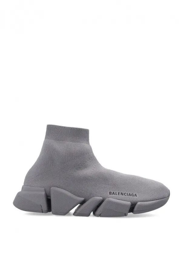 Balenciaga o1bcso1str1224 Speed 2.0 Recycled Knit Sneakers Dark Grey Size US 9 / IT 39 - 1 Thumbnail