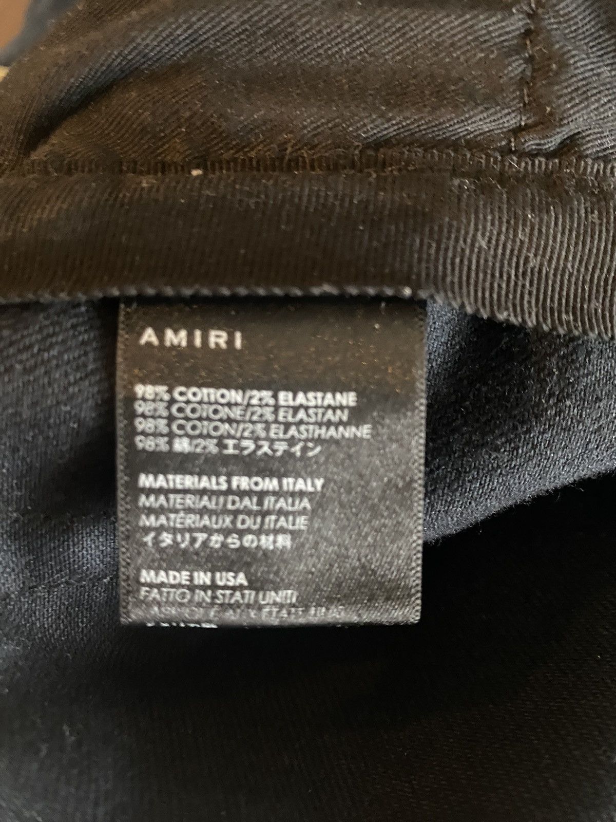 Amiri × Designer Amari Black Denim Celebrity Worm Size US 34 / EU 50 - 11 Thumbnail