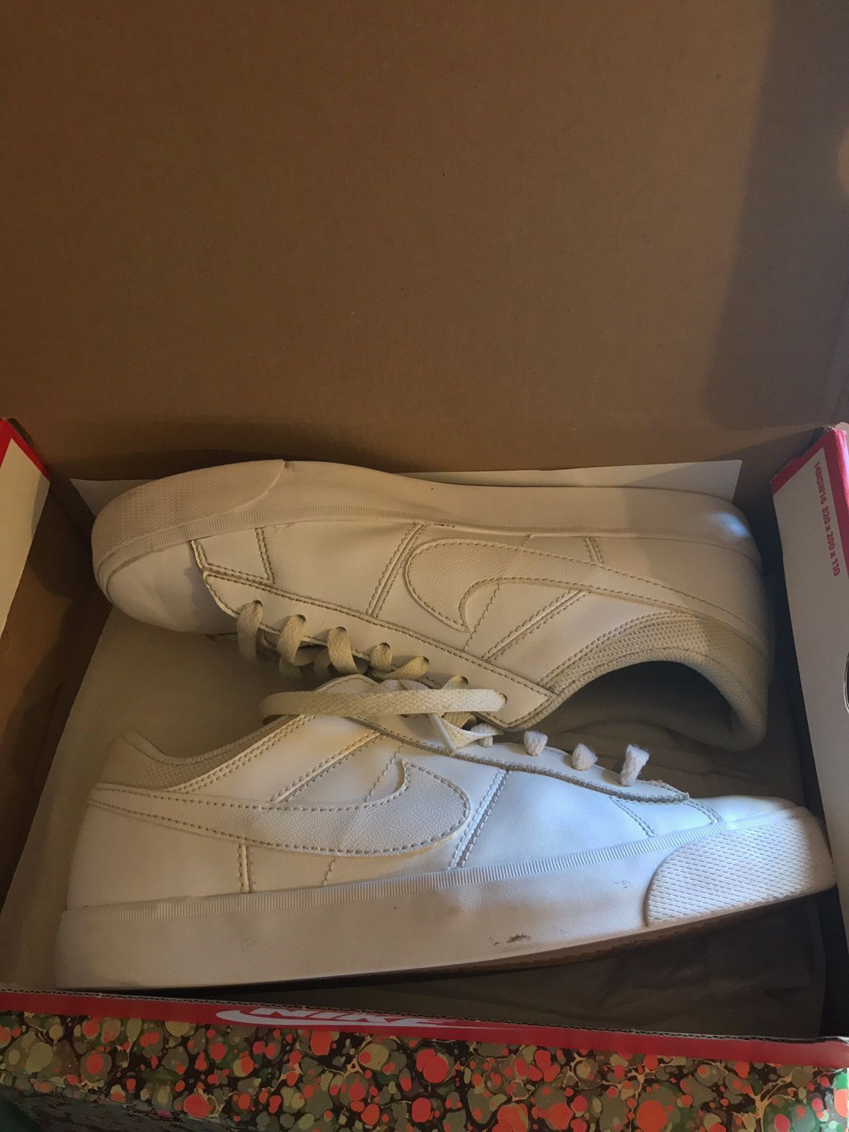 Nike Nike Match Supreme Leather White Size 7.5 Size US 7.5 / EU 40-41 - 2 Thumbnail