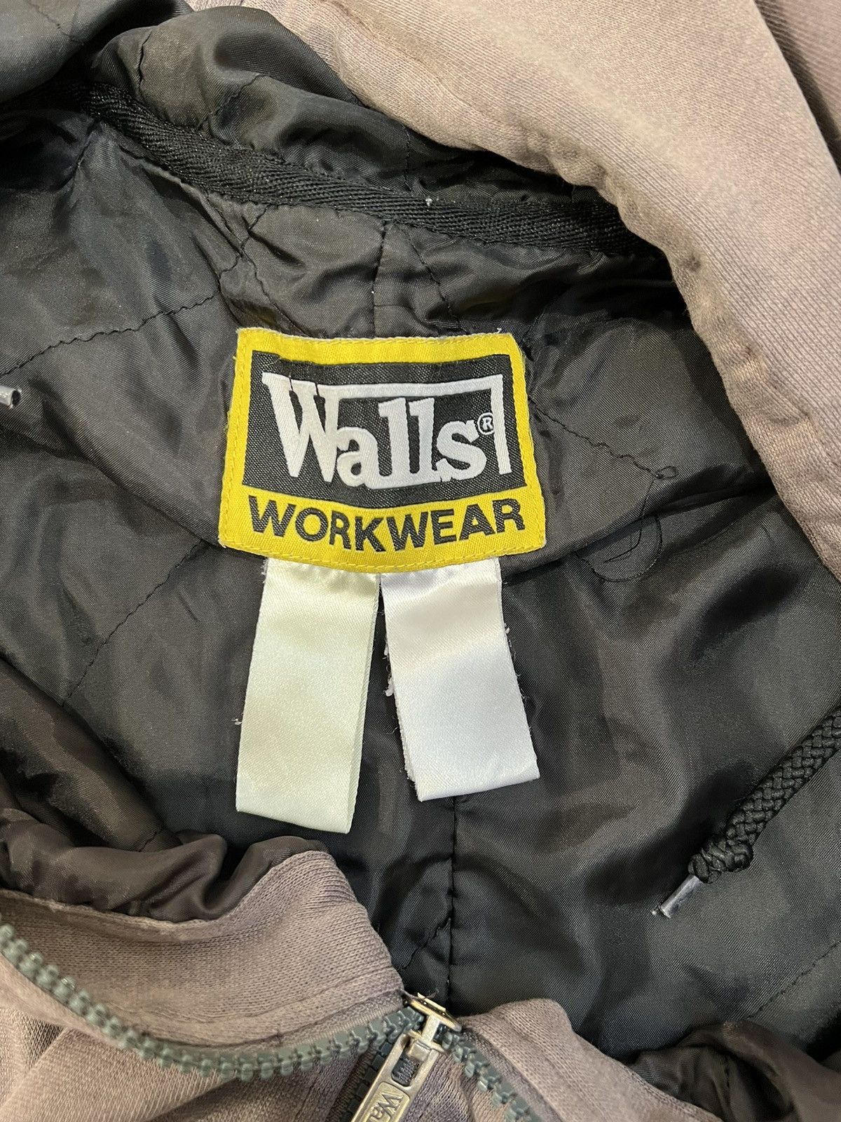 Vintage Vintage Walls workwear Sunfaded hoodie Size US XL / EU 56 / 4 - 5 Thumbnail