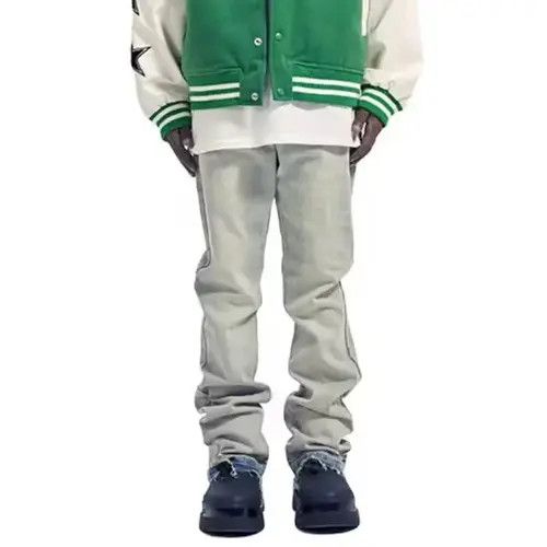Japanese Brand × Jean Blue Light Wash Stacked Denim Jeans Size US 32 / EU 48 - 3 Thumbnail
