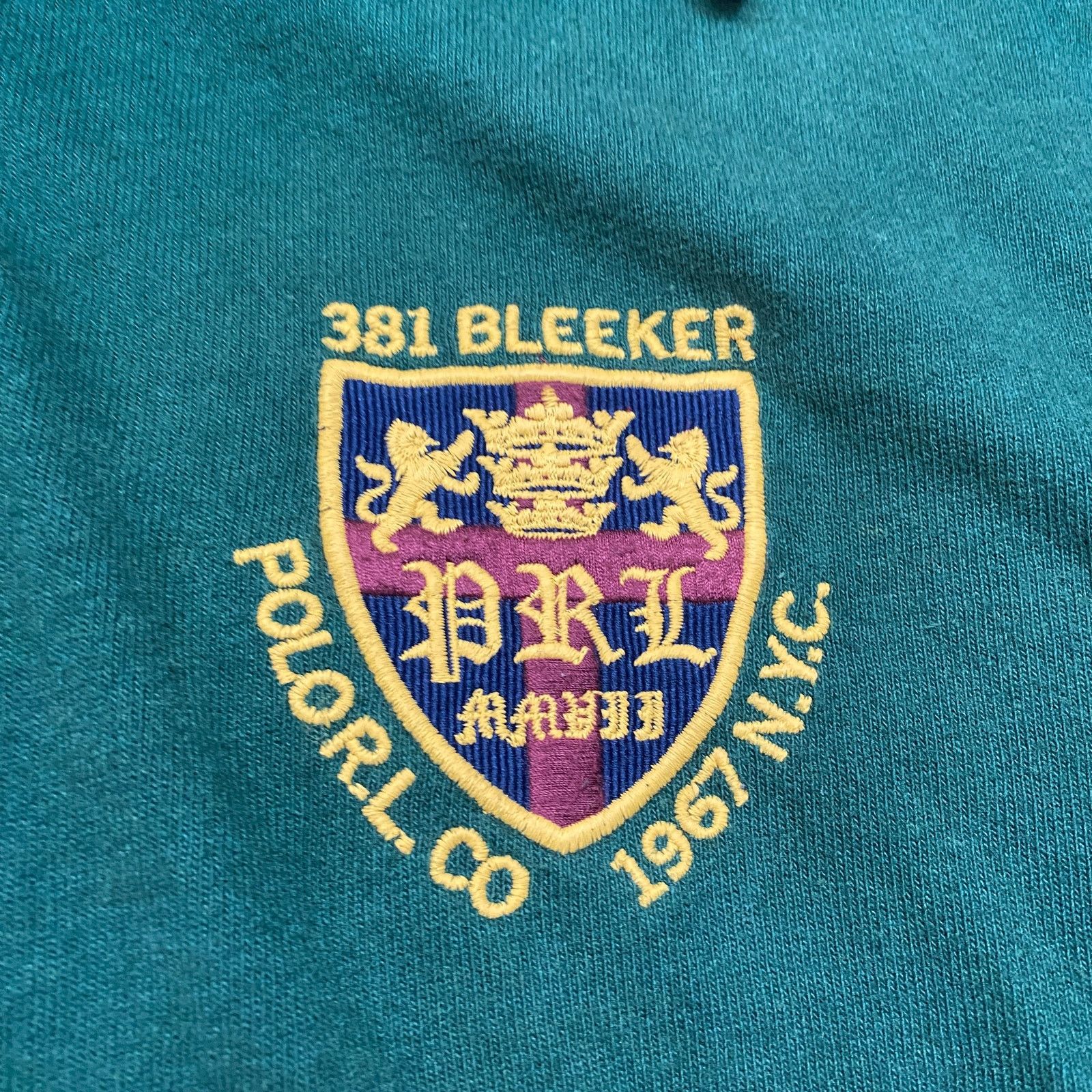 Polo Ralph Lauren × Vintage VTG Polo Ralph Lauren PRL 67 3 Patch Rugby Hoodie Men's XL Size US XL / EU 56 / 4 - 3 Thumbnail