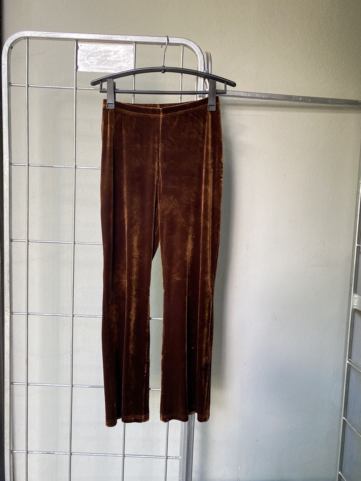 Norma Kamali Norma Kamali copper velvet pants Size 25" / US 0 / IT 36 - 1 Thumbnail
