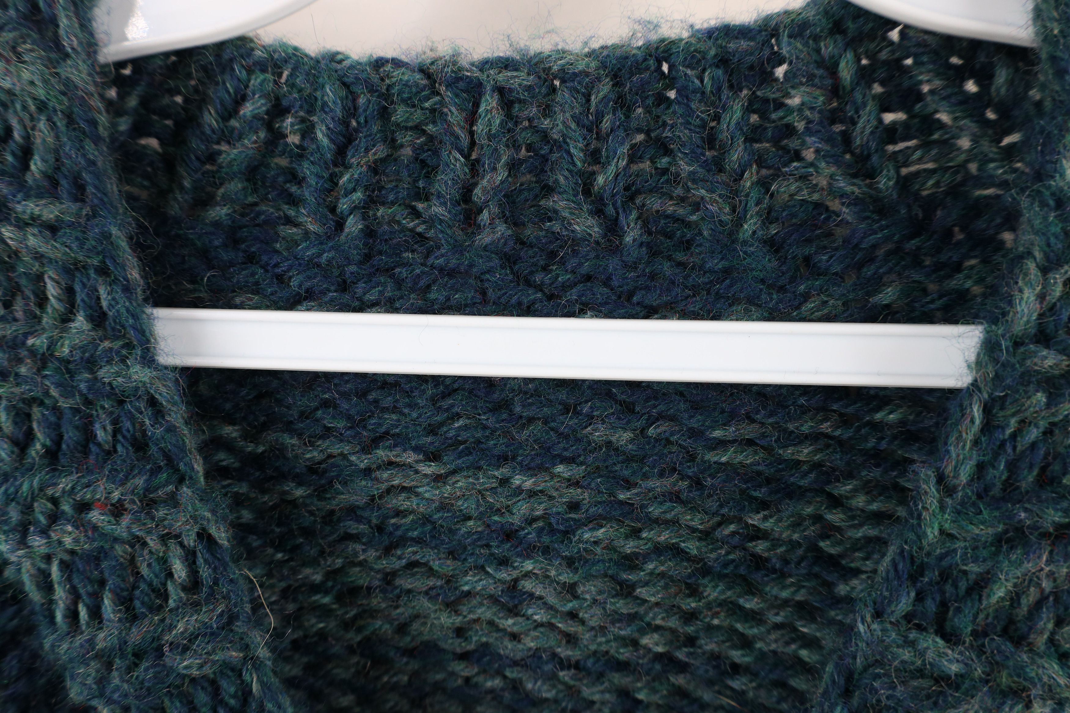 Vintage Vintage 60s 70s Rockabilly Blend Hand Knit Striped Sweater Size L / US 10 / IT 46 - 5 Thumbnail