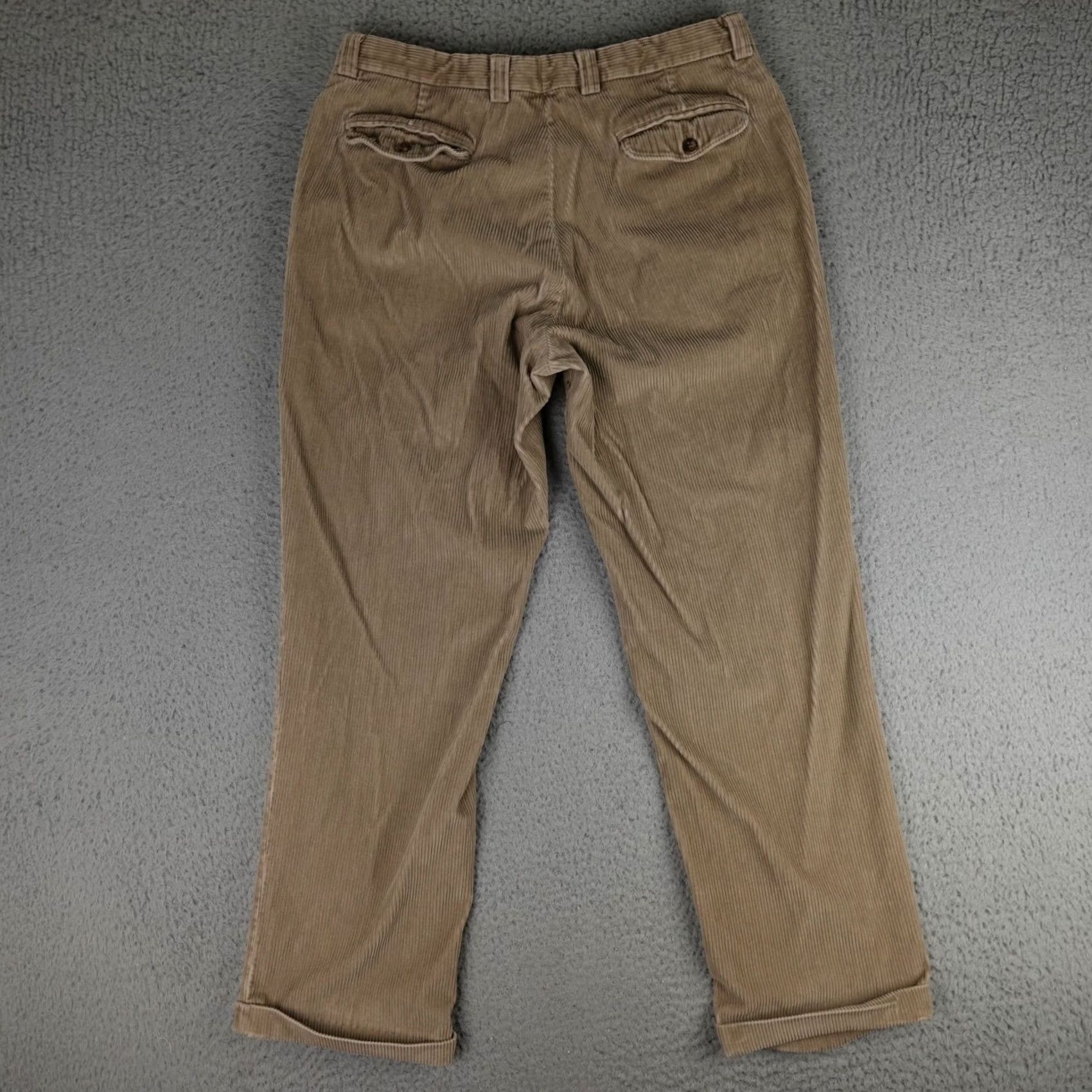 Vintage VINTAGE LL Bean Pants Mens 34x30 Brown Corduroy Relaxed Skater Y2K Grunge Size US 34 / EU 50 - 2 Thumbnail