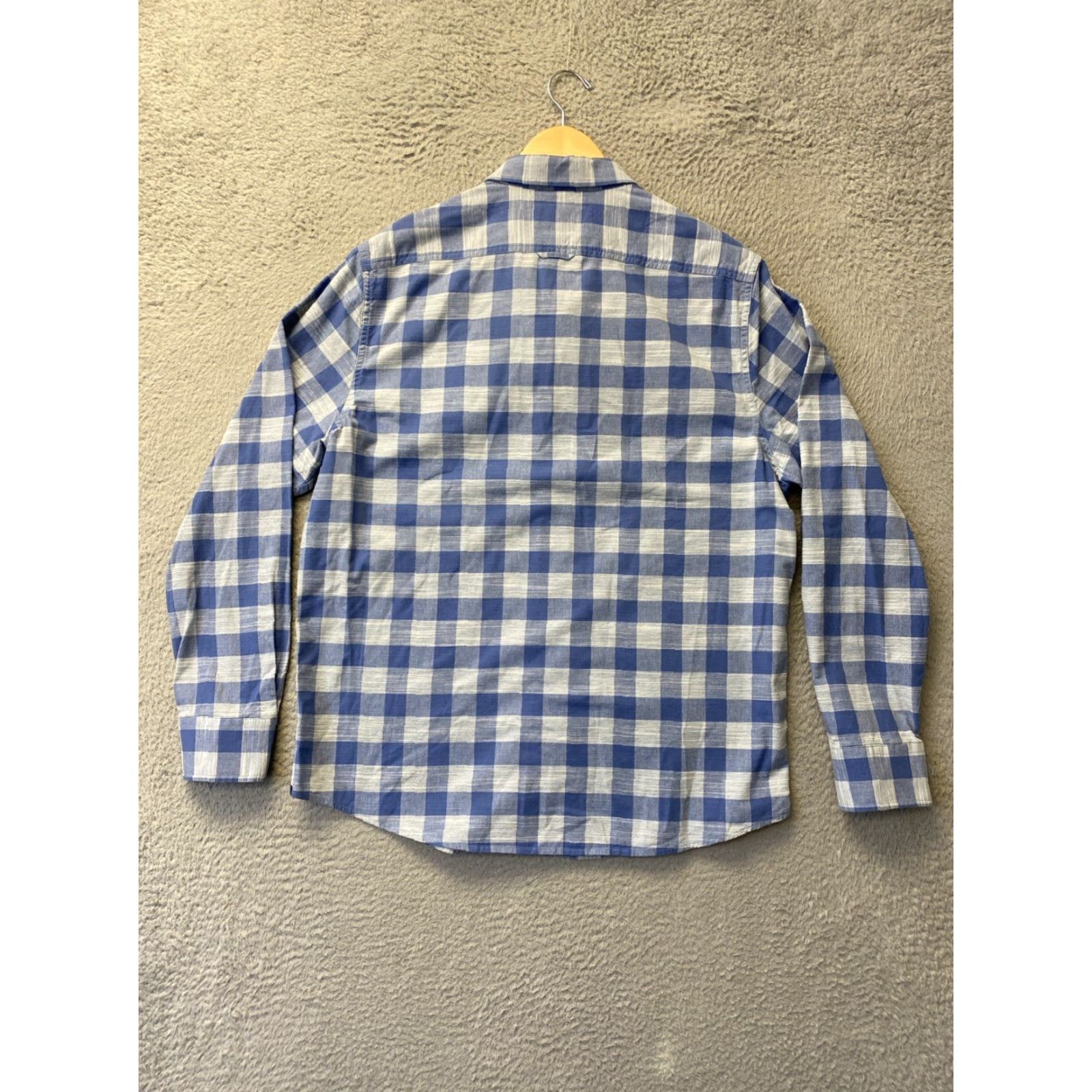 Flag & Anthem VINTAGE Flag & Anthem Shirt Blue Plaid Button Long Sleeve Cotton Casual Mens L Size US L / EU 52-54 / 3 - 7 Thumbnail