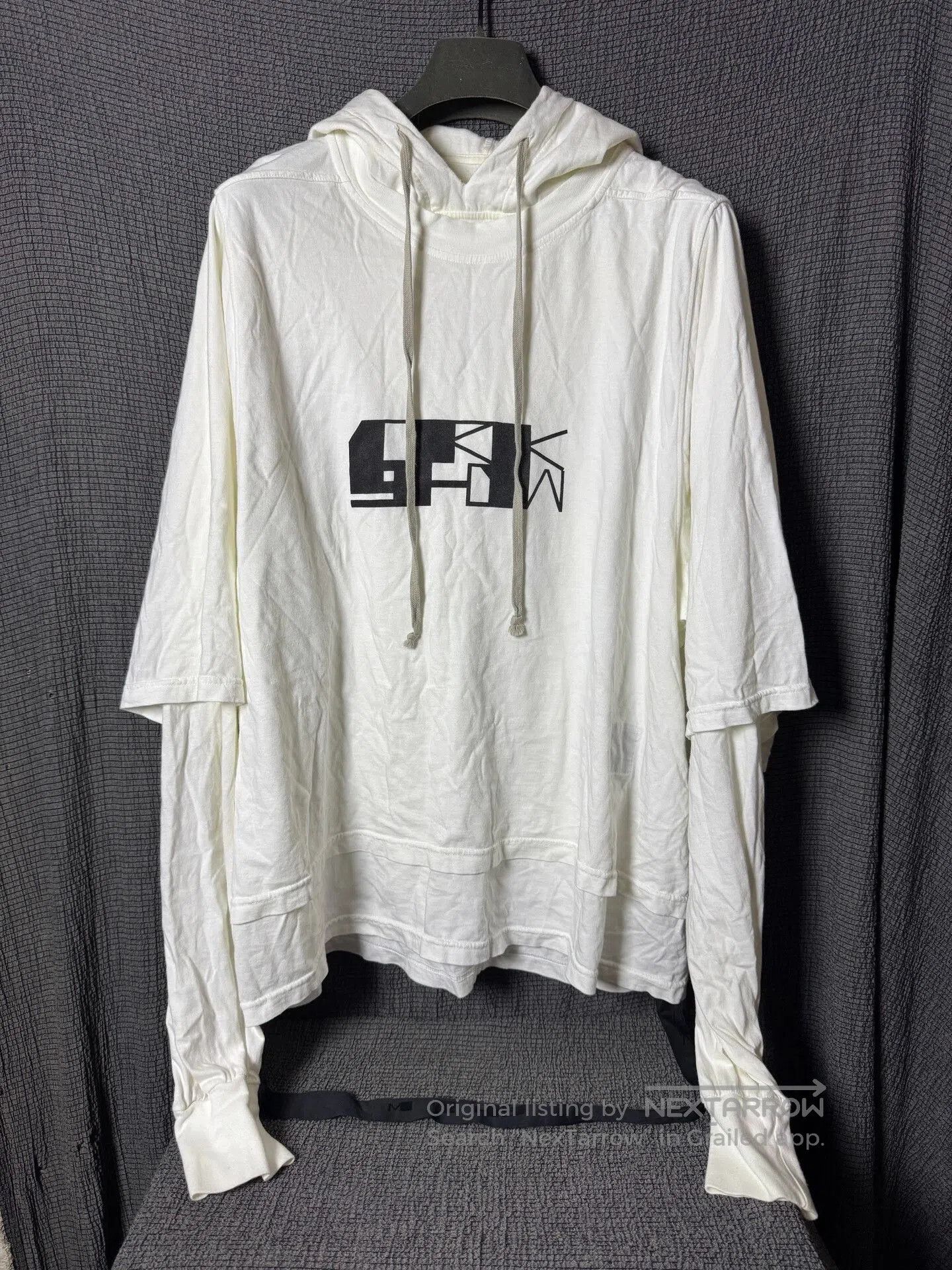 Rick Owens rick owens double-layer hooded sweatshirt. Size US L / EU 52-54 / 3 - 1 Thumbnail