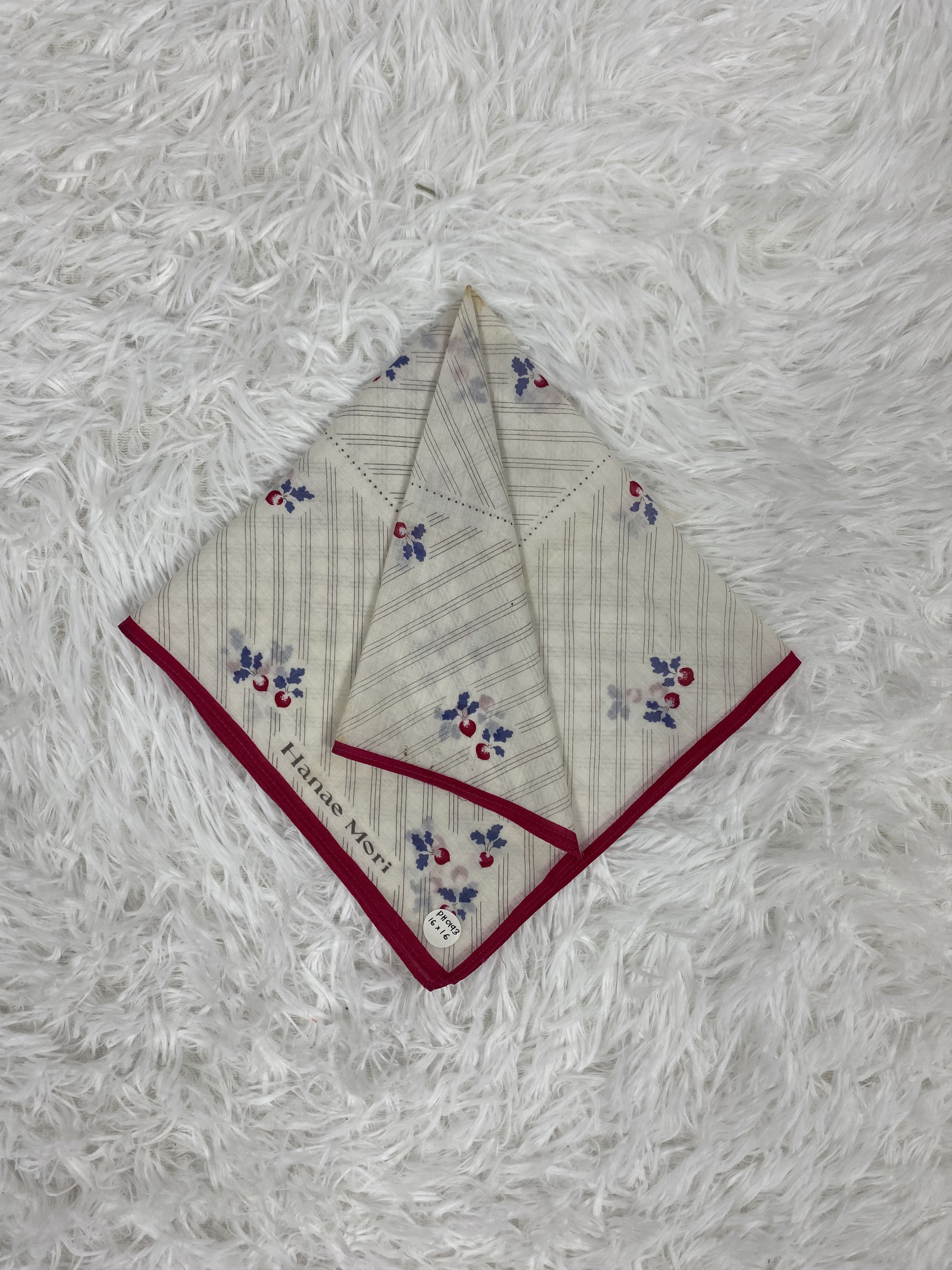Hanae Mori × Vintage Vintage Hanae Mori Handkerchief Neckerchief PH0193 Size ONE SIZE - 1 Thumbnail