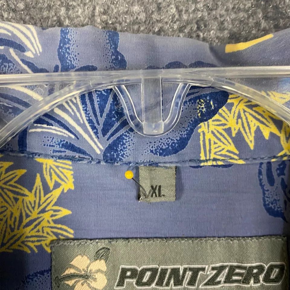 Point Zero Point Zero Hawaiian Shirt Men's XL Short Sleeve 100% Cotton Size US XL / EU 56 / 4 - 4 Thumbnail