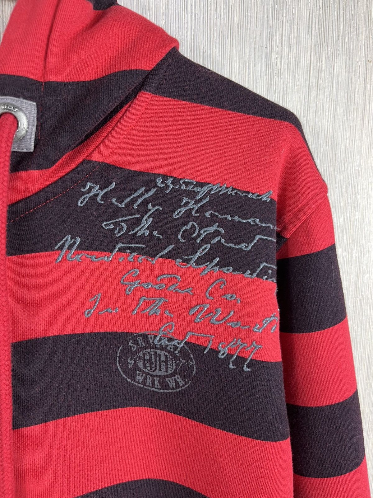 Helly Hansen × Seditionaries × Vintage Vintage Helly Hanse y2k zip hoodie striped sweatshirt Size US M / EU 48-50 / 2 - 8 Thumbnail