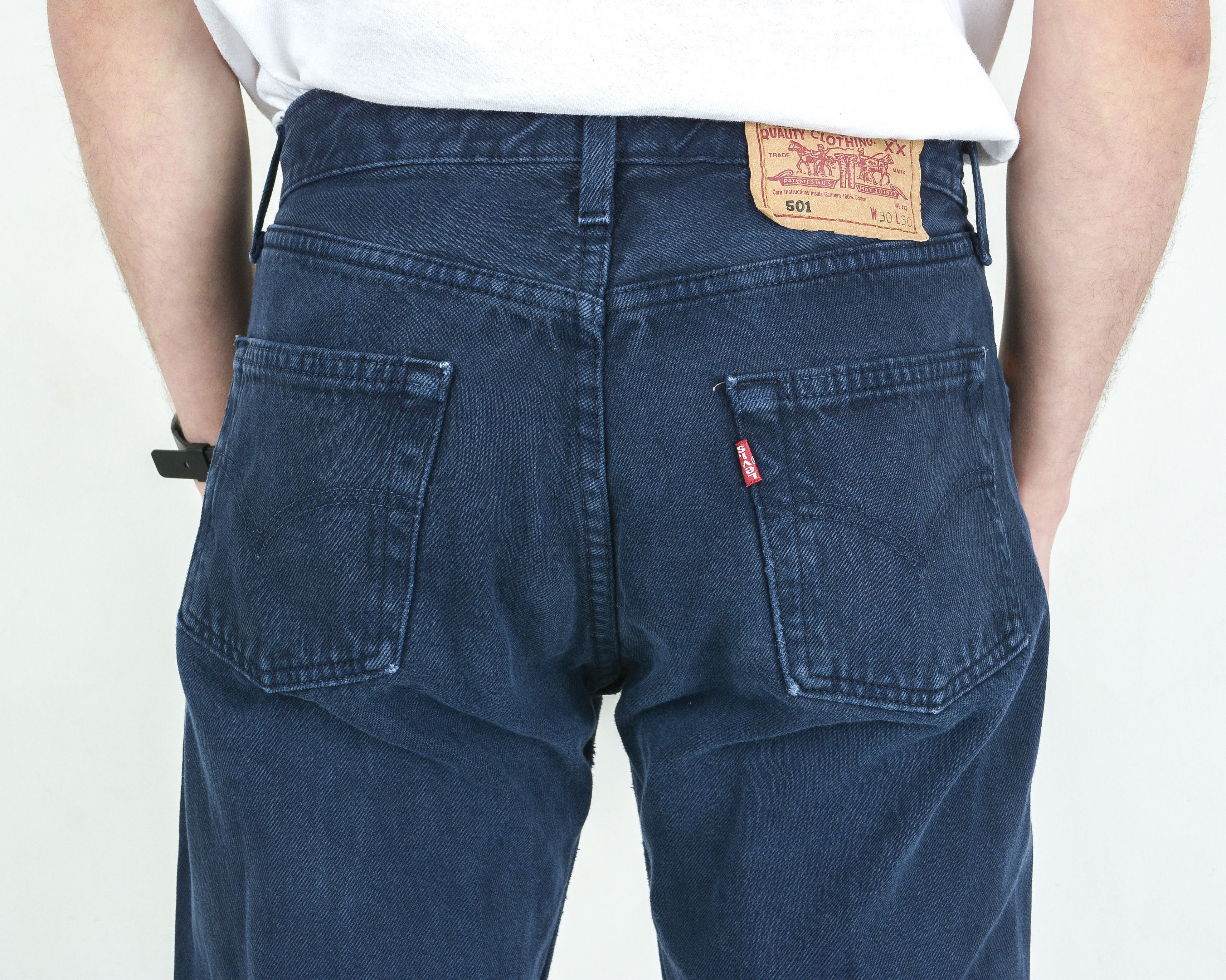 Levi's 501 W30 L30 Regular Straight Jeans Denim Pants Streetwear Size US 30 / EU 46 - 6 Thumbnail