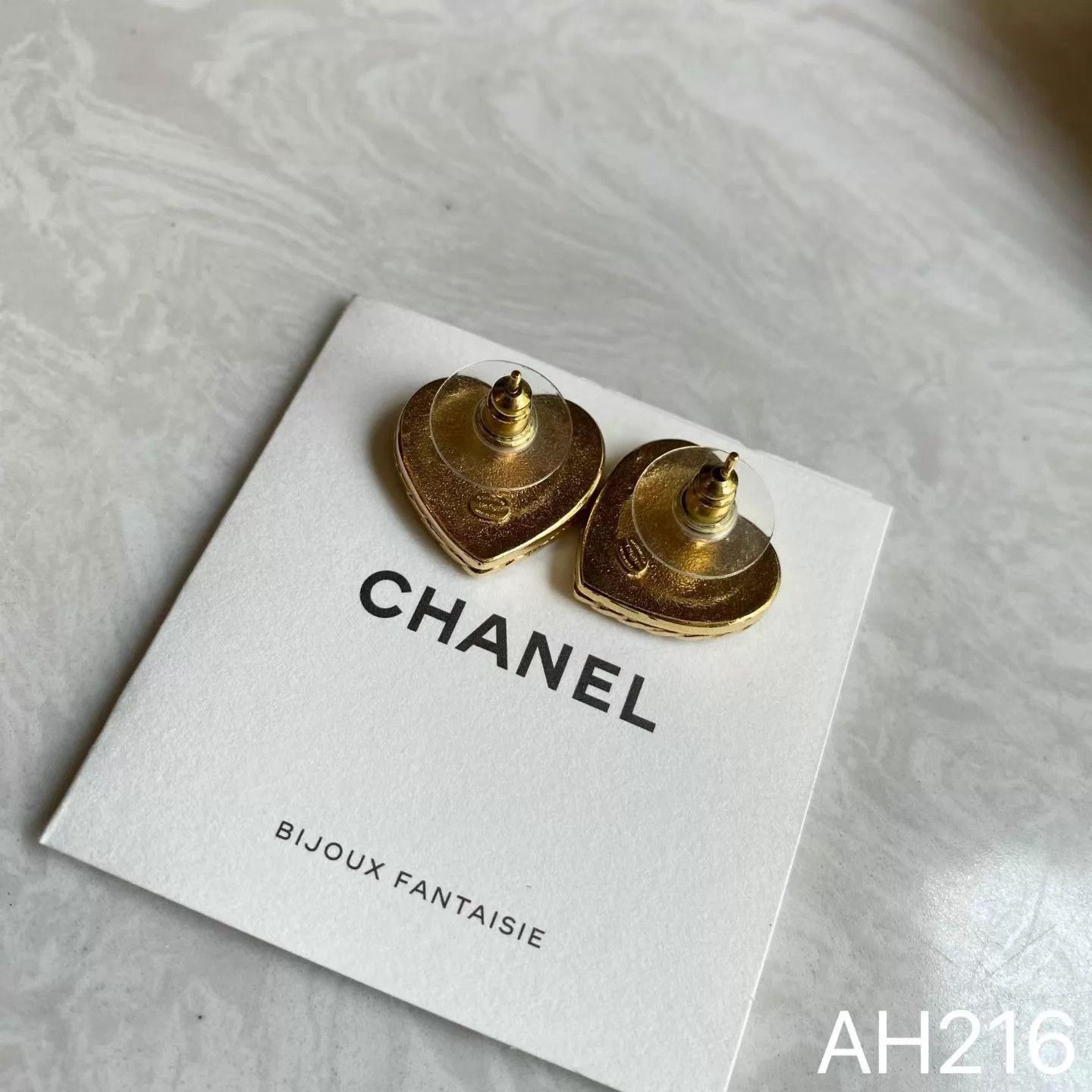 Chanel Chanel 24P Blue Denim Heart Earrings (Xiao) New Box AH216 Size ONE SIZE - 8 Thumbnail