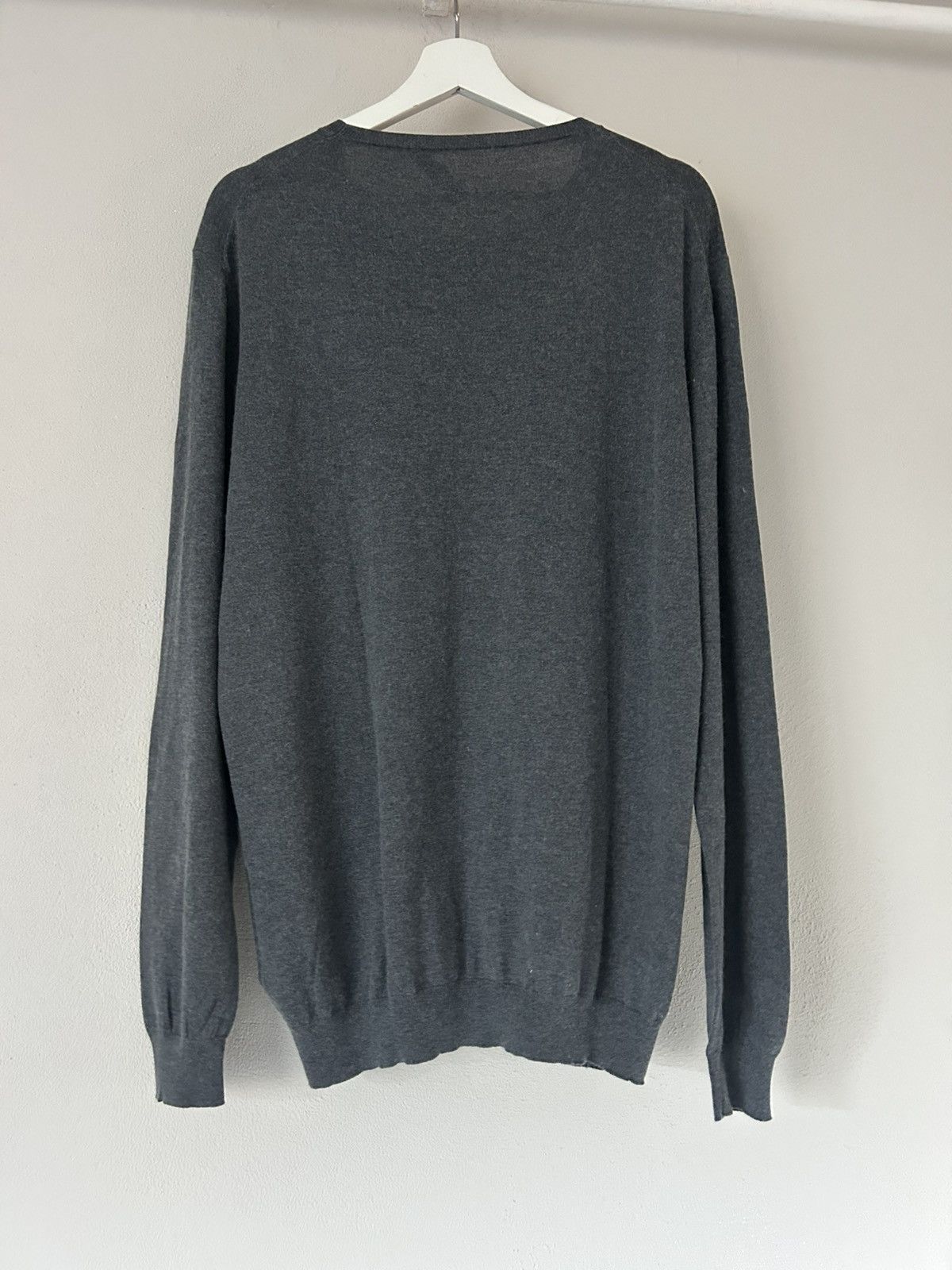 Prada Prada Grey Cashmere Blend Sweater with Loose Neck Tag Size US XL / EU 56 / 4 - 7 Thumbnail
