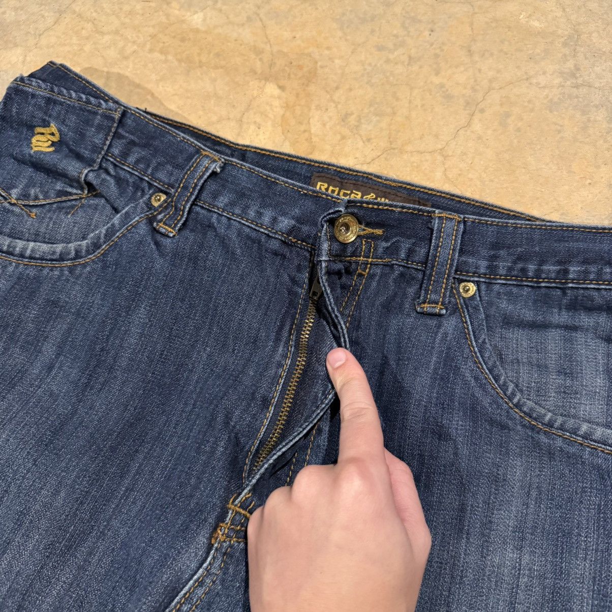 Rocawear Vtg 2000s Rocawear Crystal Embellished Faded Baggy Jeans Y2K Size US 38 / EU 54 - 7 Thumbnail
