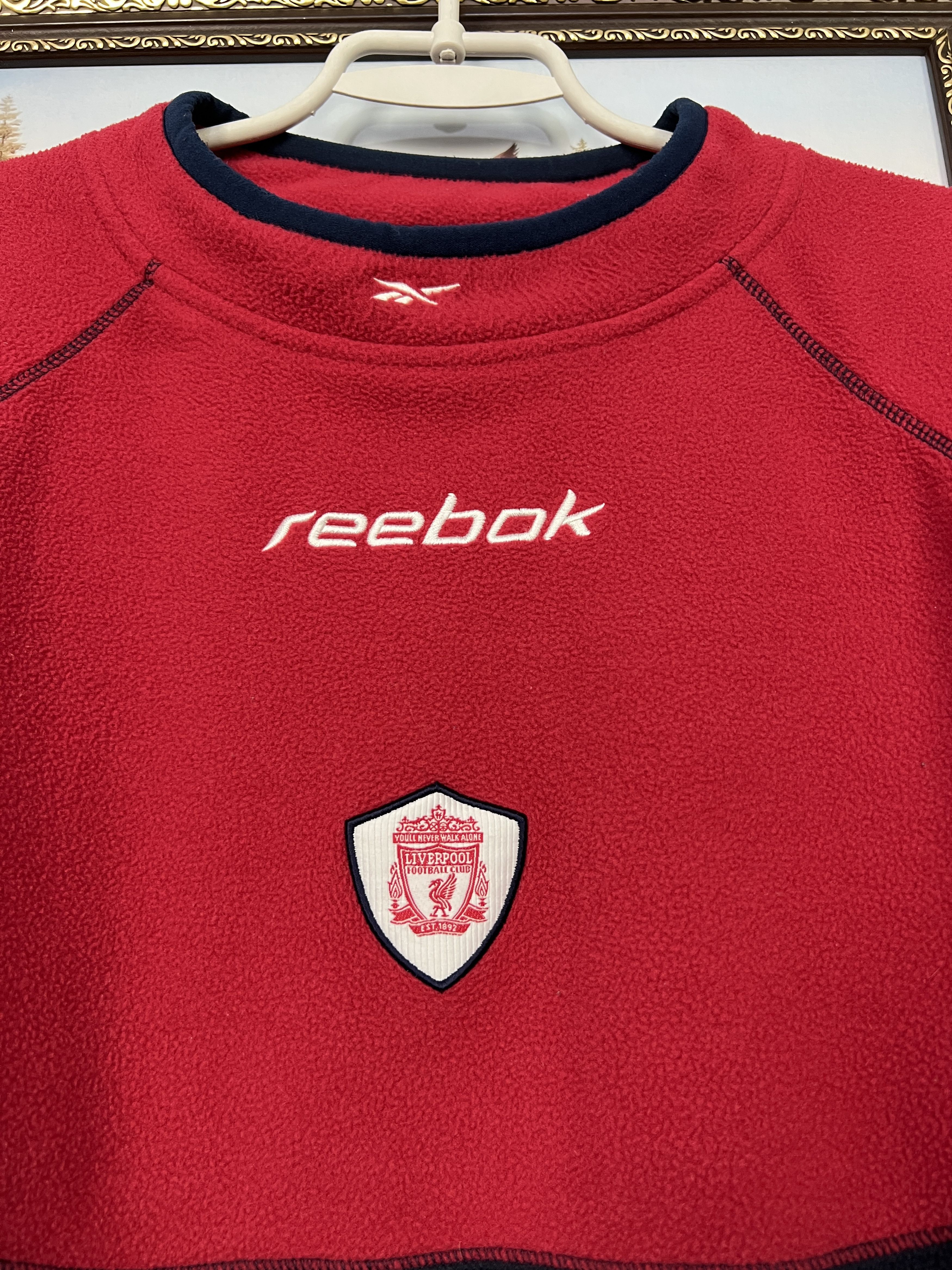 Reebok Vintage Reebok Liverpool Football Fleece Train Sweatshirt Size US L / EU 52-54 / 3 - 3 Thumbnail
