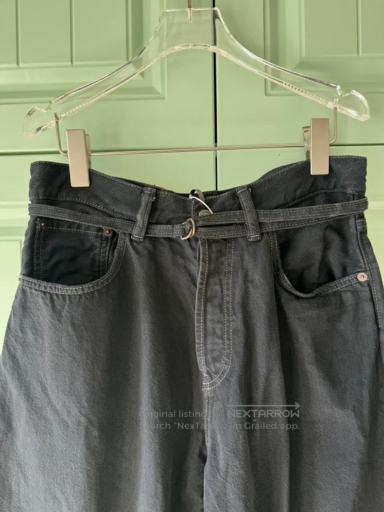 Acne Studios Acne Studios Black Denim Pants, high waist design with bel Size 28" / US 6 / IT 42 - 6 Thumbnail