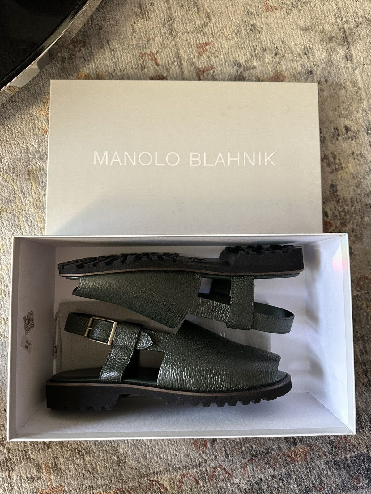 Manolo Blahnik Manolo Blahnik men’s sandals size 42EU green color Size US 8 / EU 41 - 8 Thumbnail