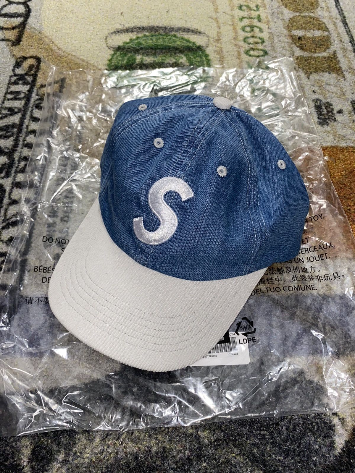 image of Supreme 2-Tone S Logo 6-Panel, Men's