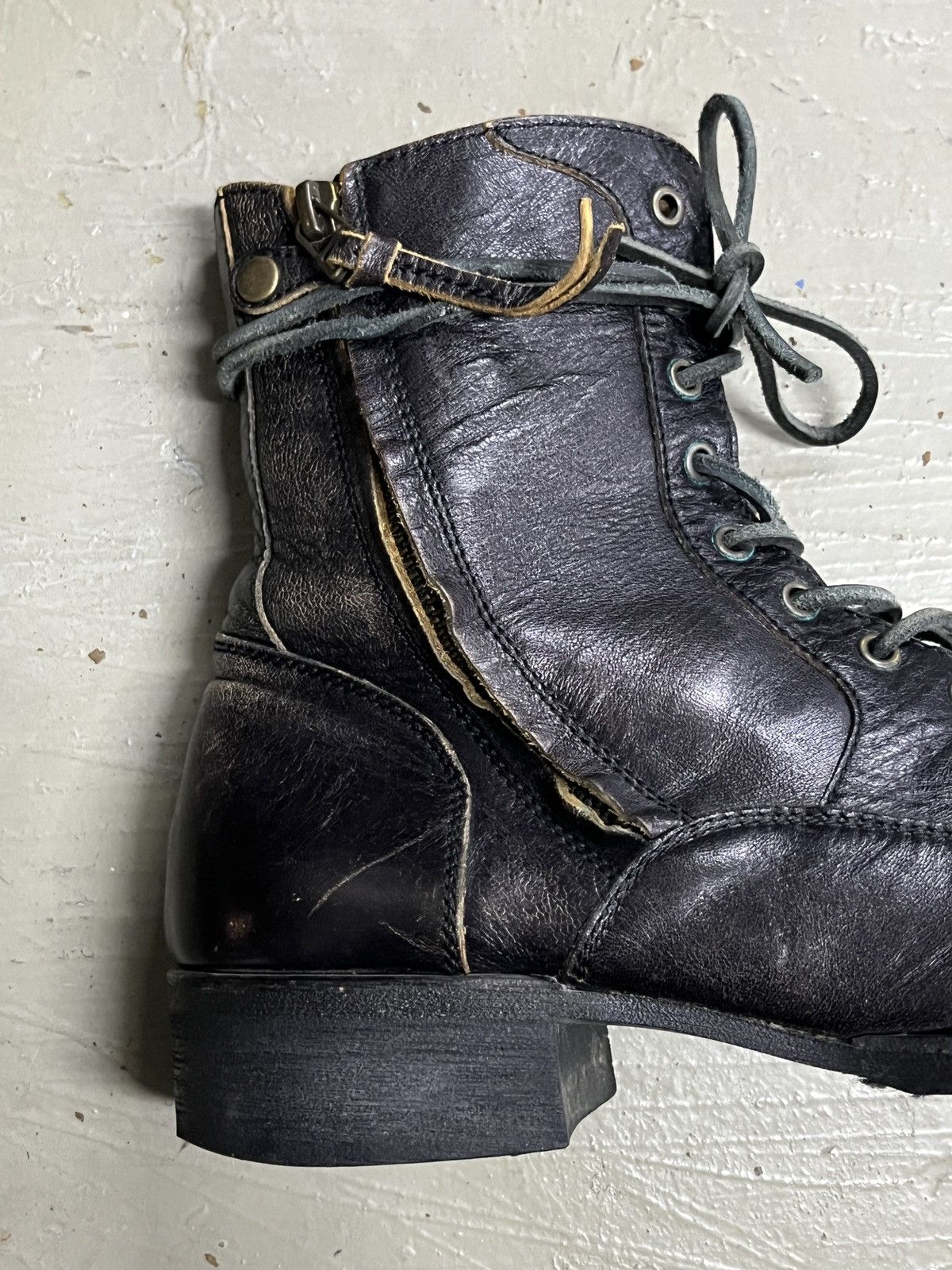 Balmain Maison Miharayasuhiro Balmain STYLE Leather Zipper Boots Size US 8 / EU 41 - 7 Thumbnail