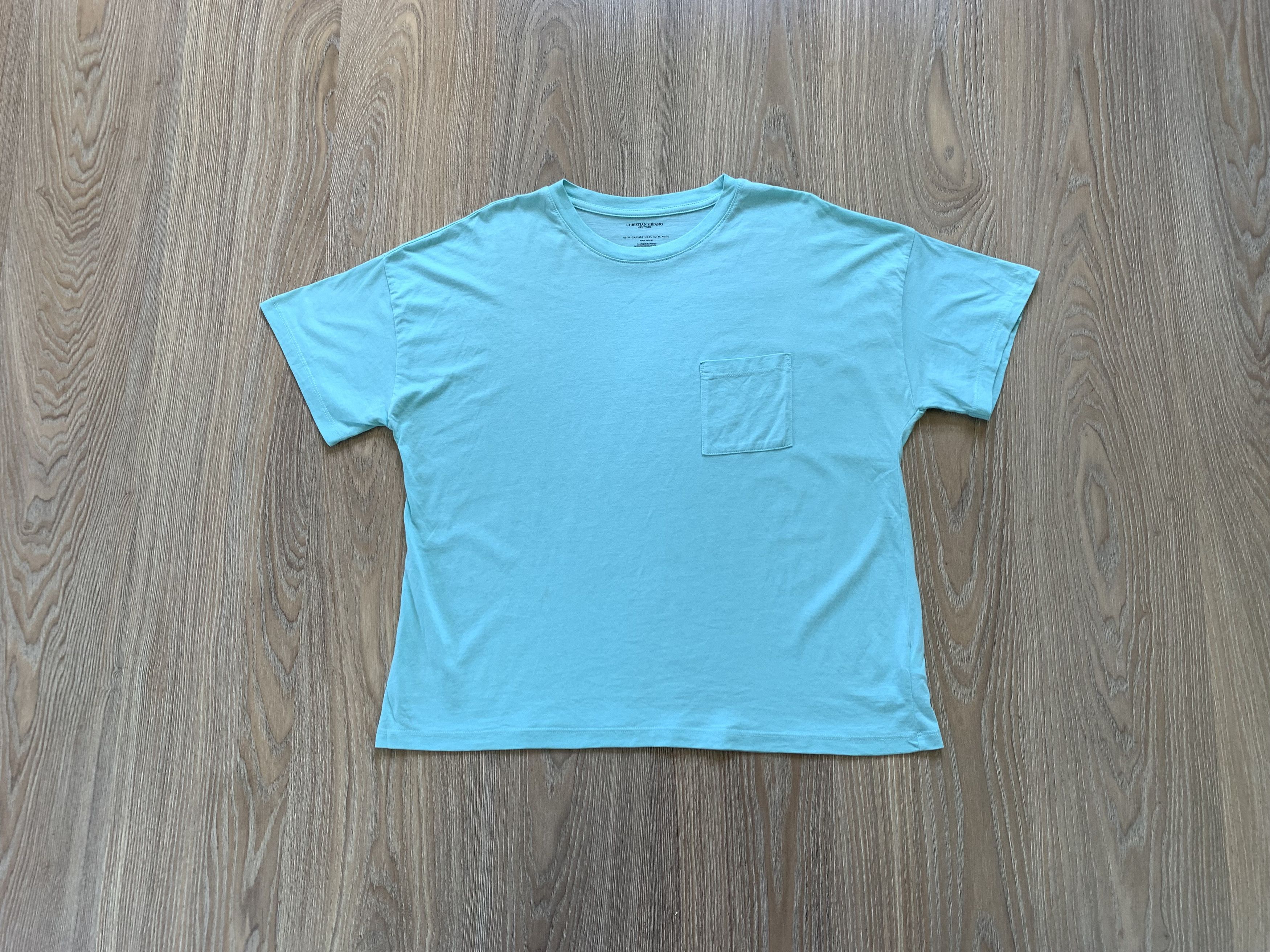 Christian Siriano Christian Siriano Blue Cotton Pocket T-Shirt Size US XL / EU 56 / 4 - 1 Thumbnail