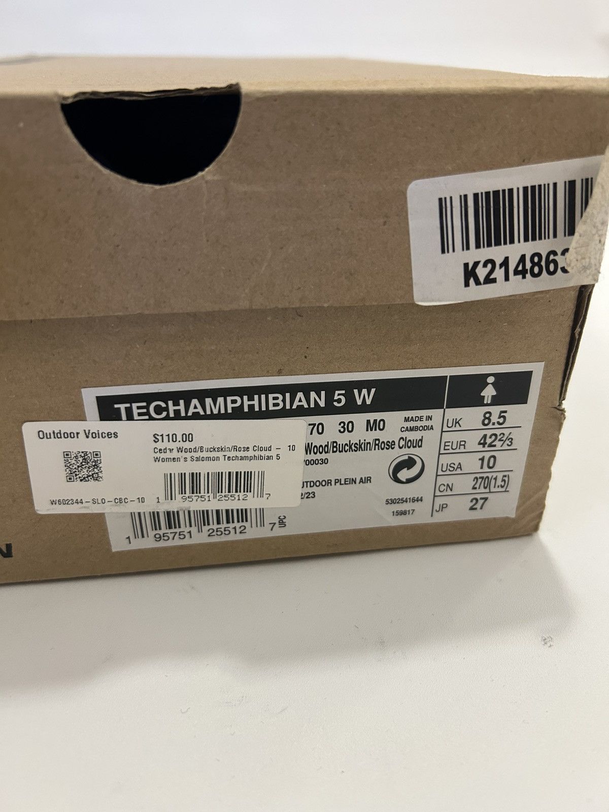 Salomon Techamphibian 5 W - Cedar Wood/Buckskin/Rose Cloud Size US 8.5 / EU 41-42 - 20 Thumbnail