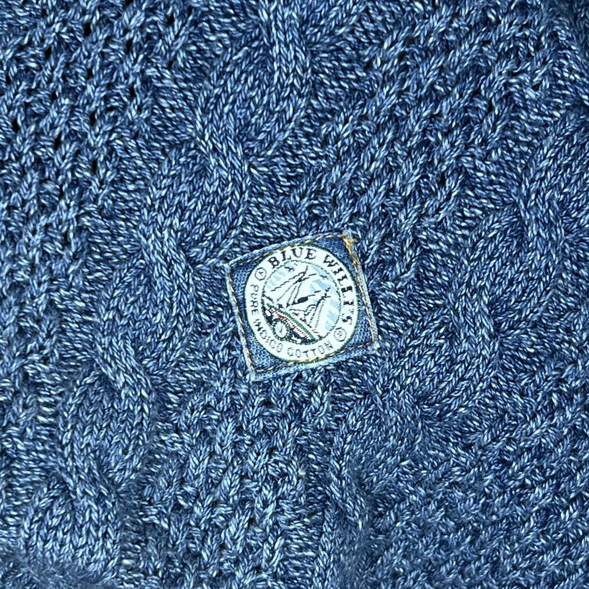 Japanese Brand × Vintage BLUE WILLIS KNIT VINTAGE SWEATER AVANT GARDE GRUNGE STYLE Size US L / EU 52-54 / 3 - 6 Thumbnail