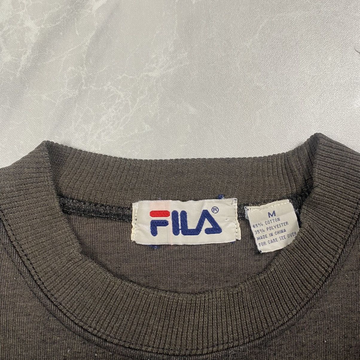 Fila Vintage 90s Fila Big Logo Sunfaded Crewneck Size US M / EU 48-50 / 2 - 3 Thumbnail