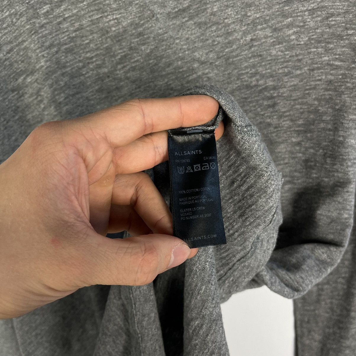 Allsaints × Designer Designer Allsaints Slater LS Crew Long Sleeve Tee Basic Size US M / EU 48-50 / 2 - 5 Thumbnail