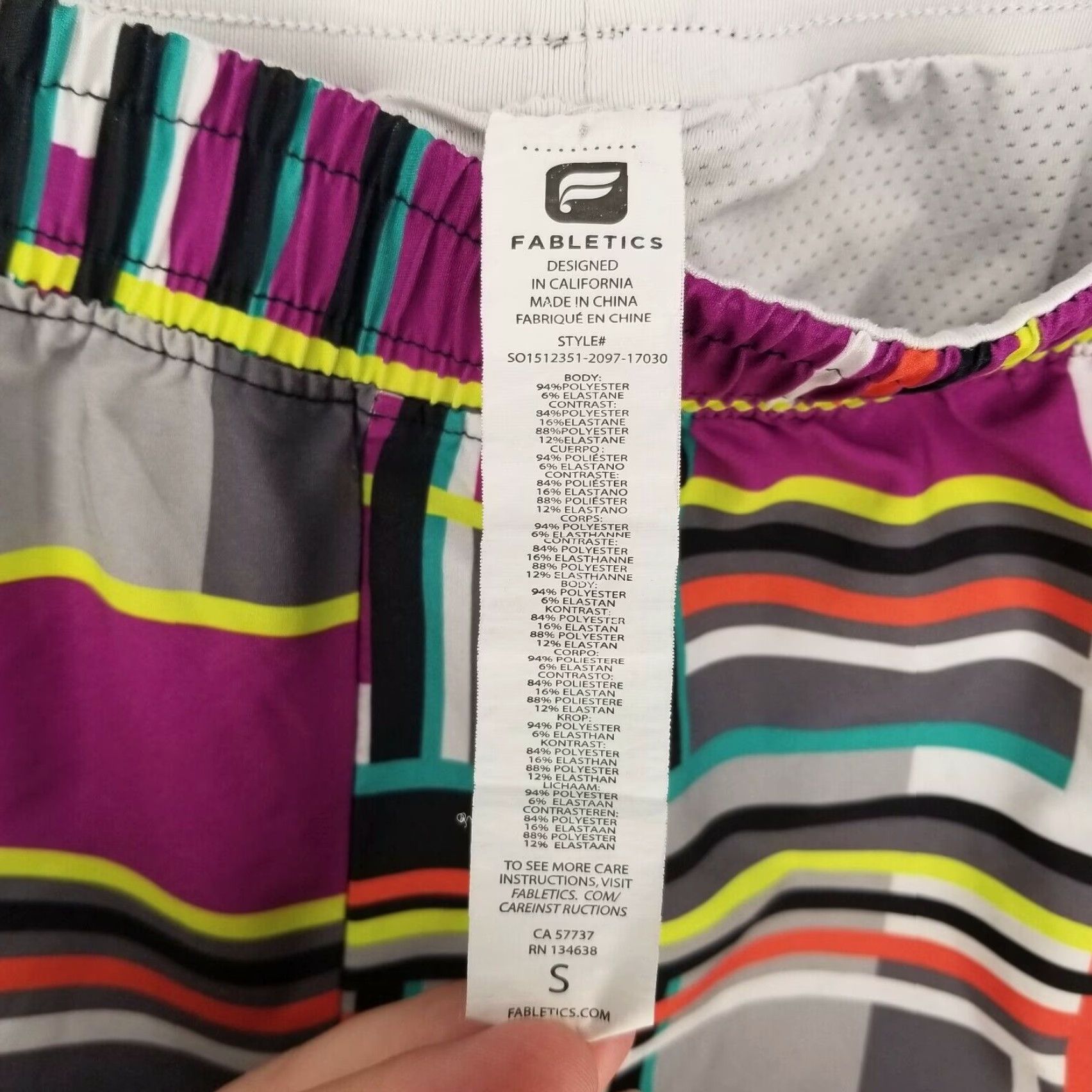 Fabletics Fabletics Women's Multicolored Running Shorts Size Small Size 28" / US 6 / IT 42 - 2 Thumbnail