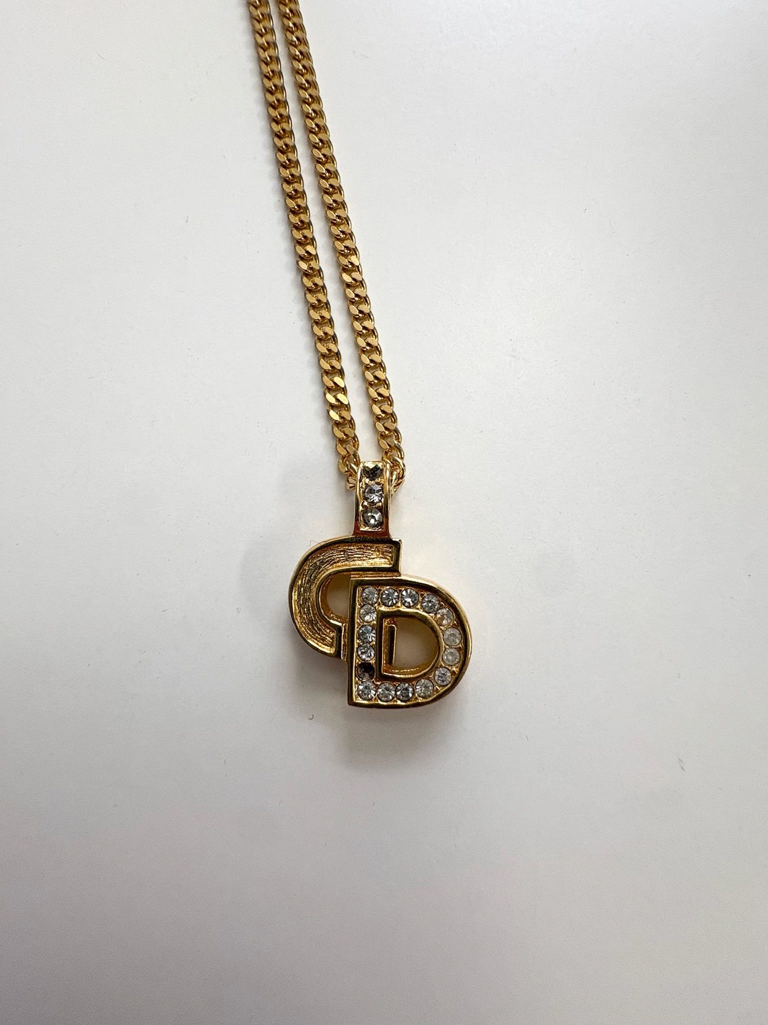 Dior Dior CD Logo Pendant Necklace – Gold Tone Size ONE SIZE - 2 Thumbnail