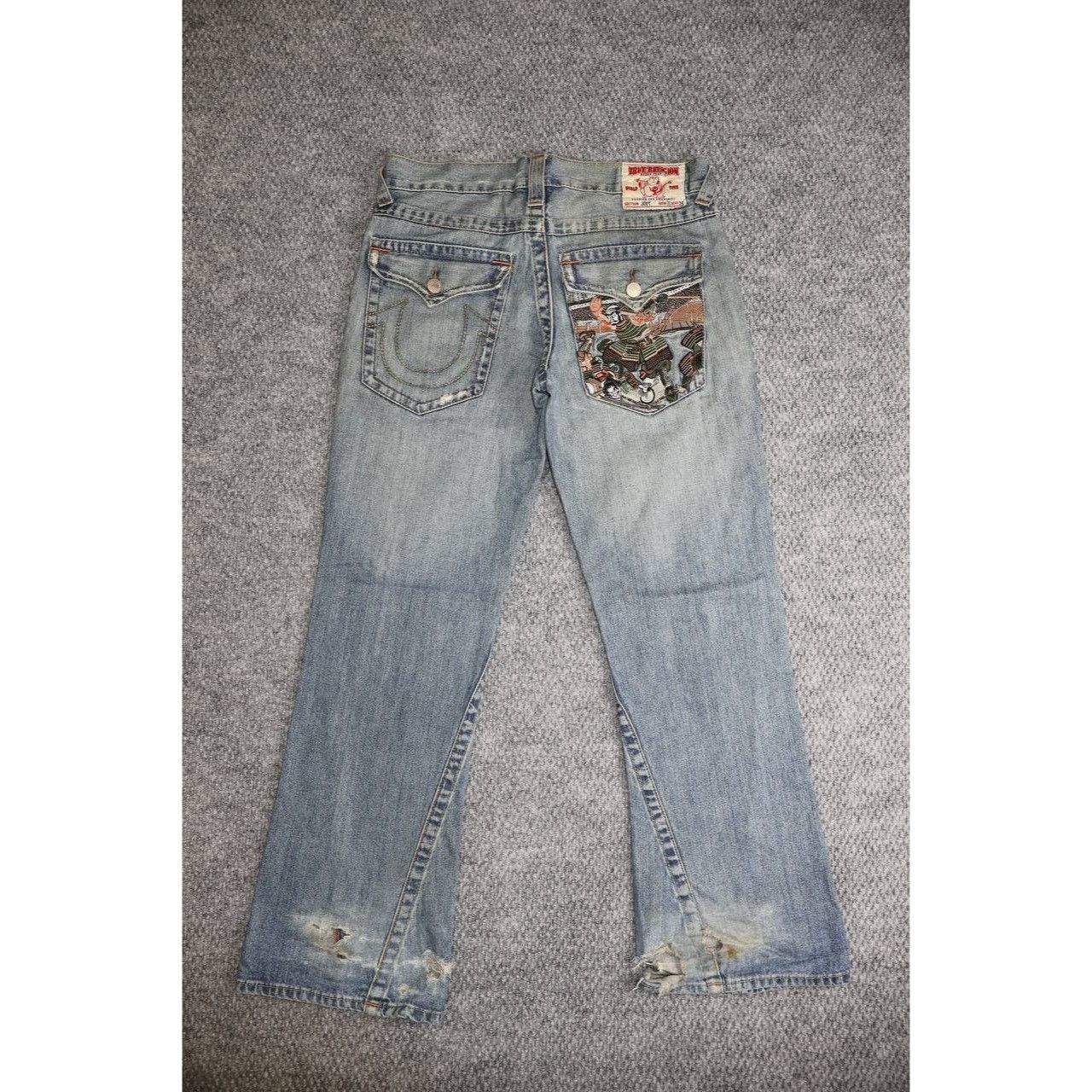True Religion True Religion Joey Samurai Y2K Denim Jeans 36x34 Embroidered Size US 36 / EU 52 - 1 Thumbnail