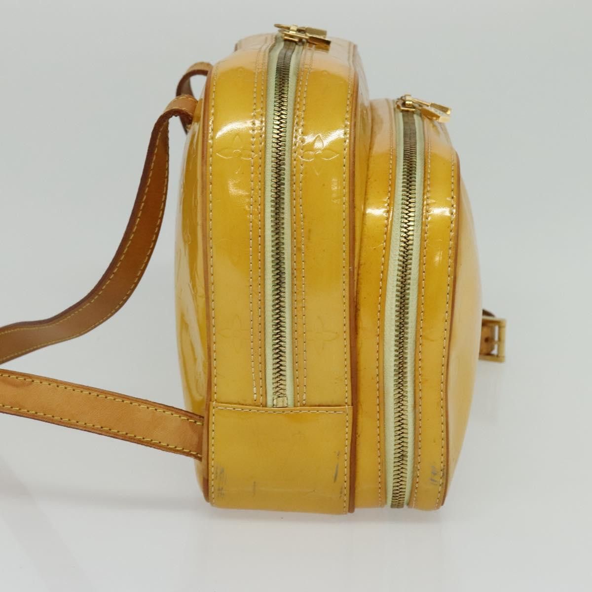 Louis Vuitton LOUIS VUITTON Monogram Vernis Marley Backpack Yellow M91040 Size ONE SIZE - 5 Thumbnail