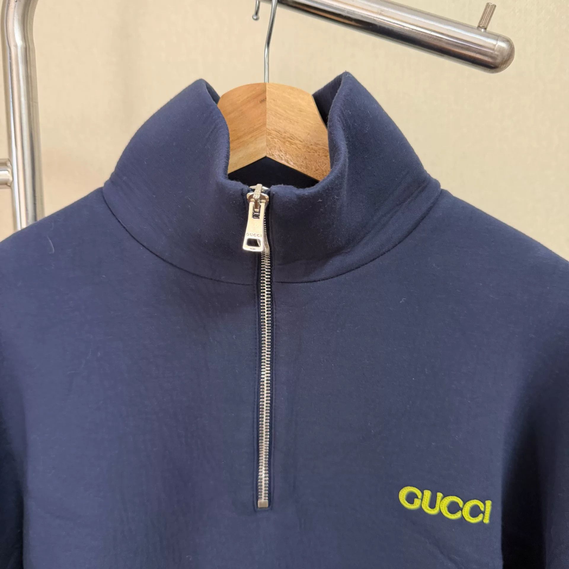 Gucci Gucci SS25 Logo Patch Half-Zip Sweatshirt Size US S / EU 44-46 / 1 - 3 Thumbnail