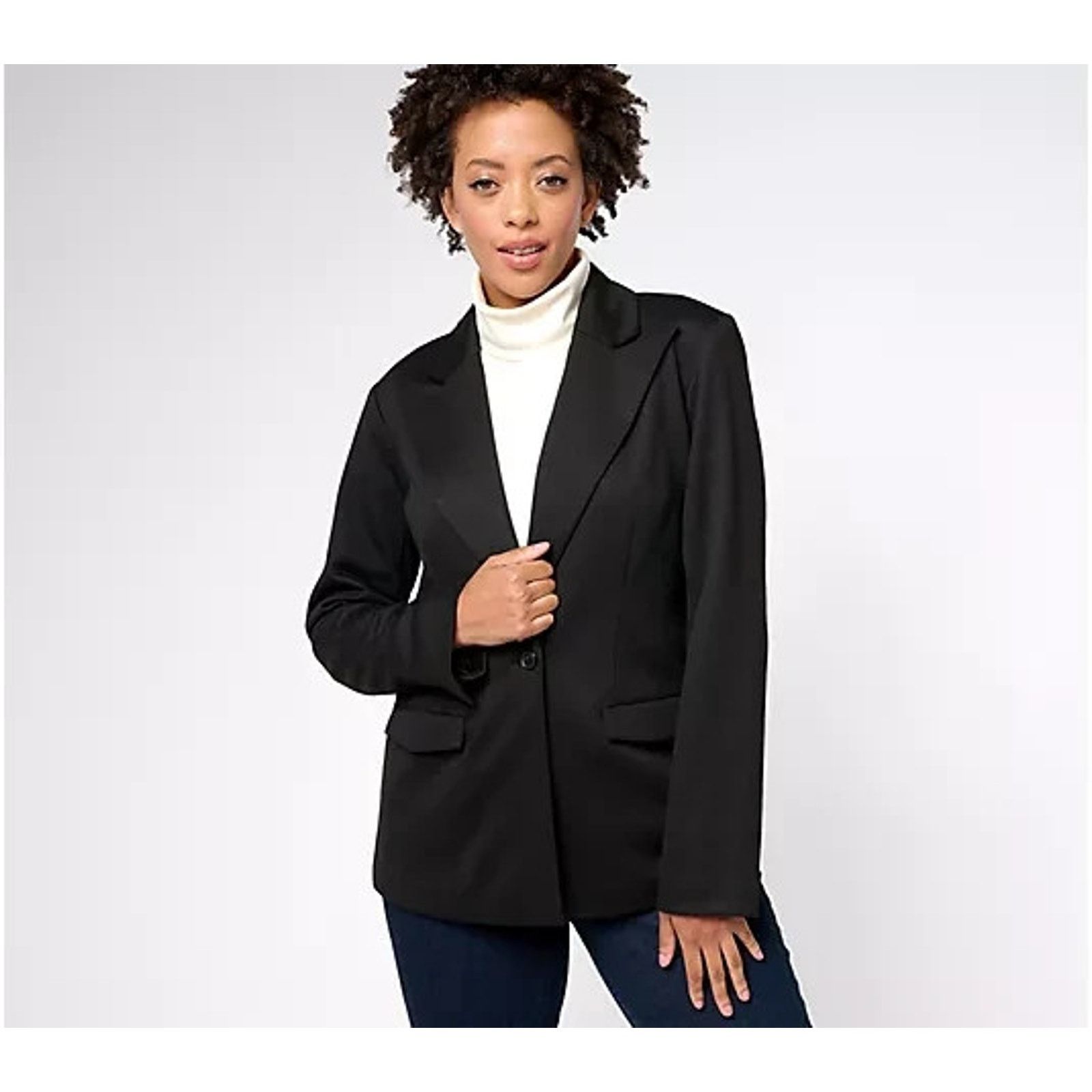 Parker Studio Park x Courtney Khondabi Blazer Black 2X A608666 Size XXL / US 16-18 / IT 52-54 - 1 Thumbnail