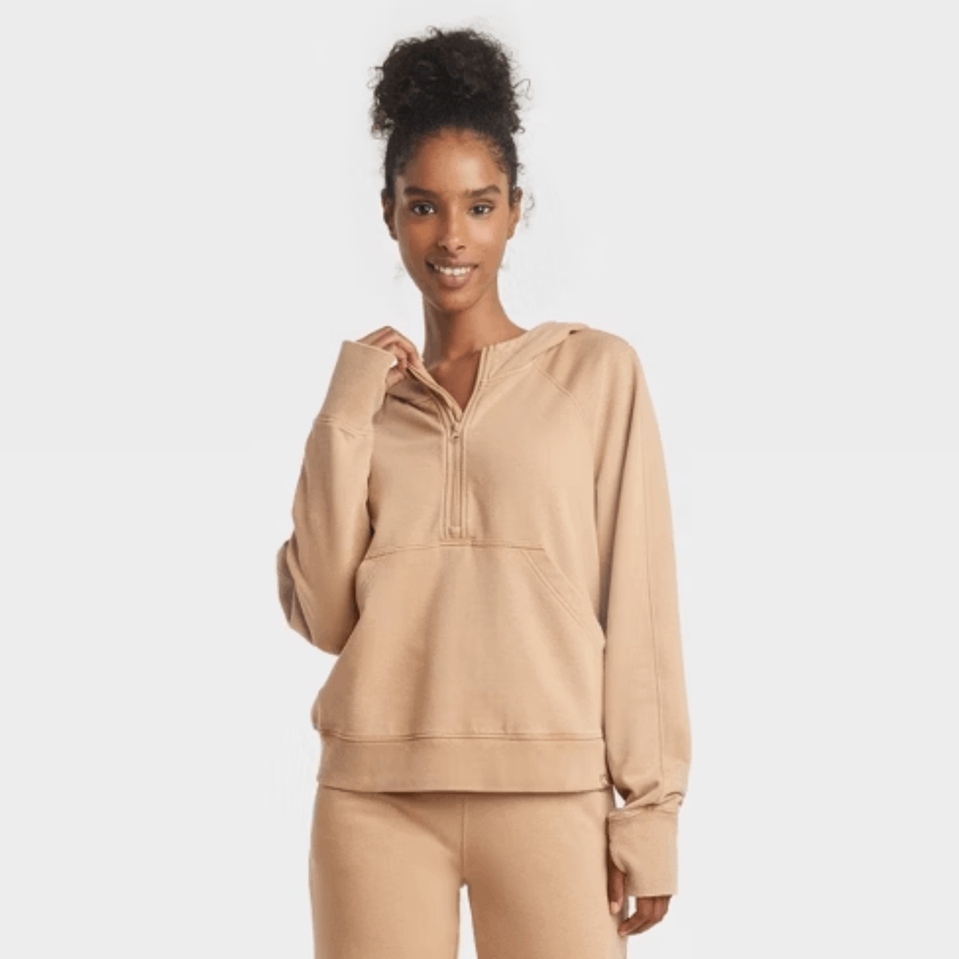 Other JoyLab Beige Half Zip Fleece Pullover Sweatshirt Size XL Size XL / US 12-14 / IT 48-50 - 1 Thumbnail