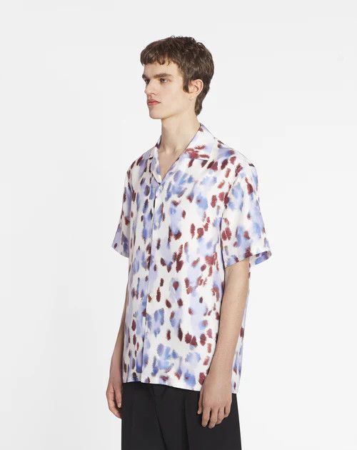 Lanvin o1h1sh11224 Abstract Print Bowling Shirt in Multicolor Size US XL / EU 56 / 4 - 3 Thumbnail