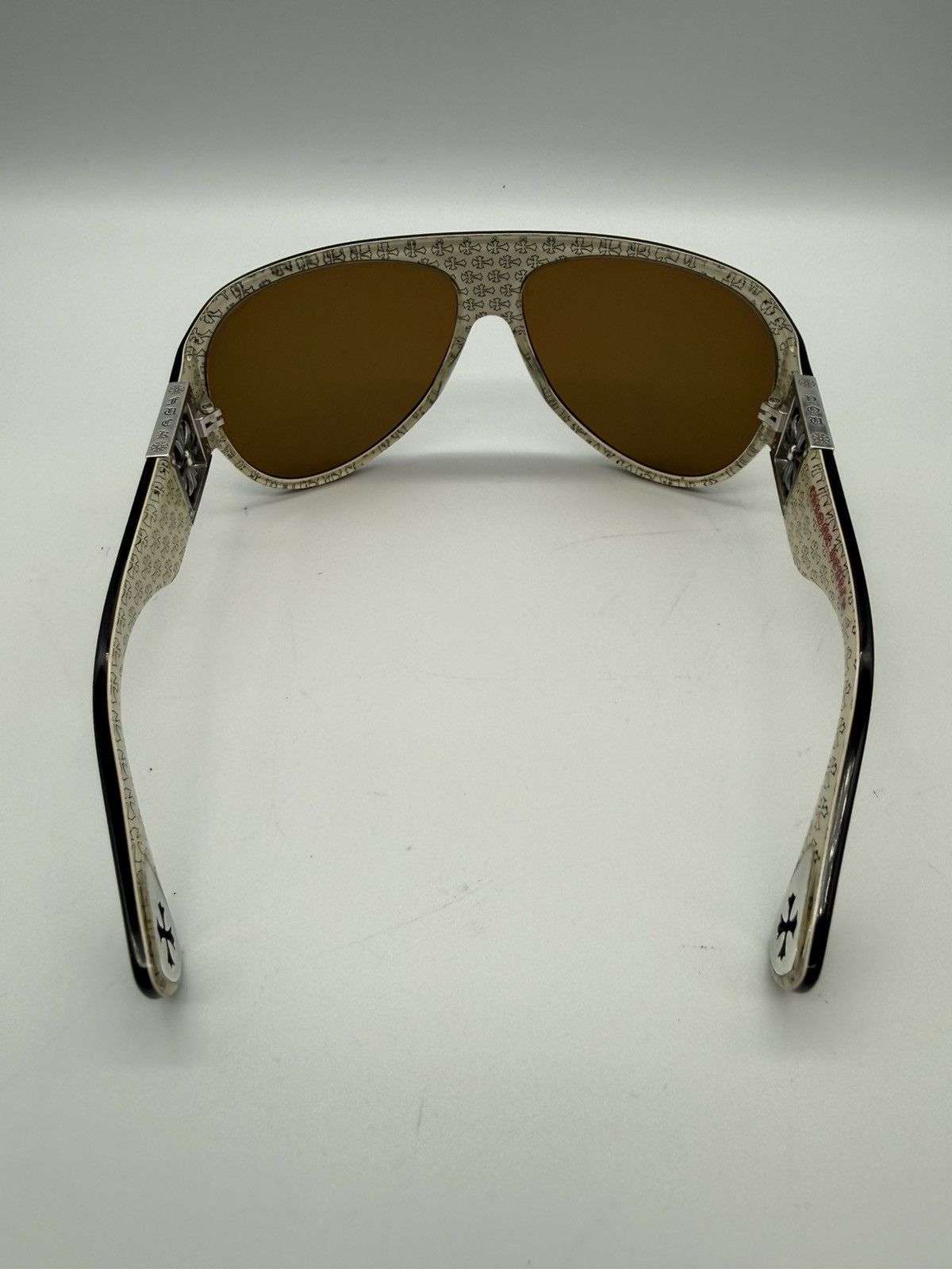 Chrome Hearts Chrome Hearts "FUCK YOU" Aviator Sunglasses – Cross Print Size ONE SIZE - 3 Thumbnail