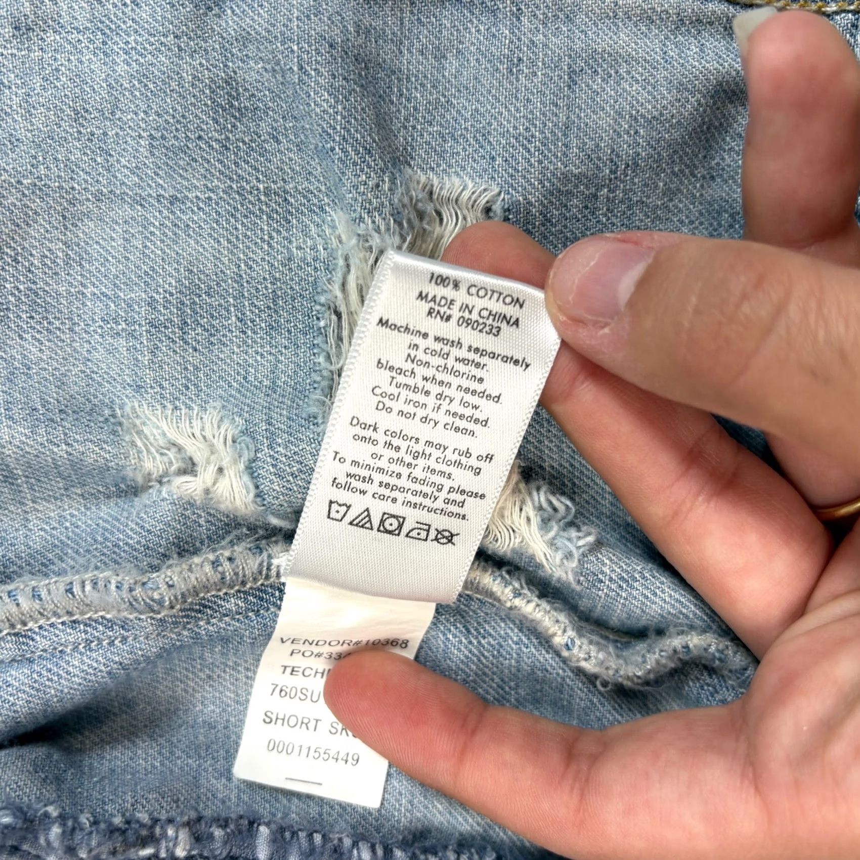 Denime Bullhead Denim Vest Woman M Blue Stars Stripes Distressed Rockabilly Y2K Motif Den﻿im Distress Rockabilly Vest Woman M Blue Stars Stripes Size M / US 6-8 / IT 42-44 - 5 Thumbnail