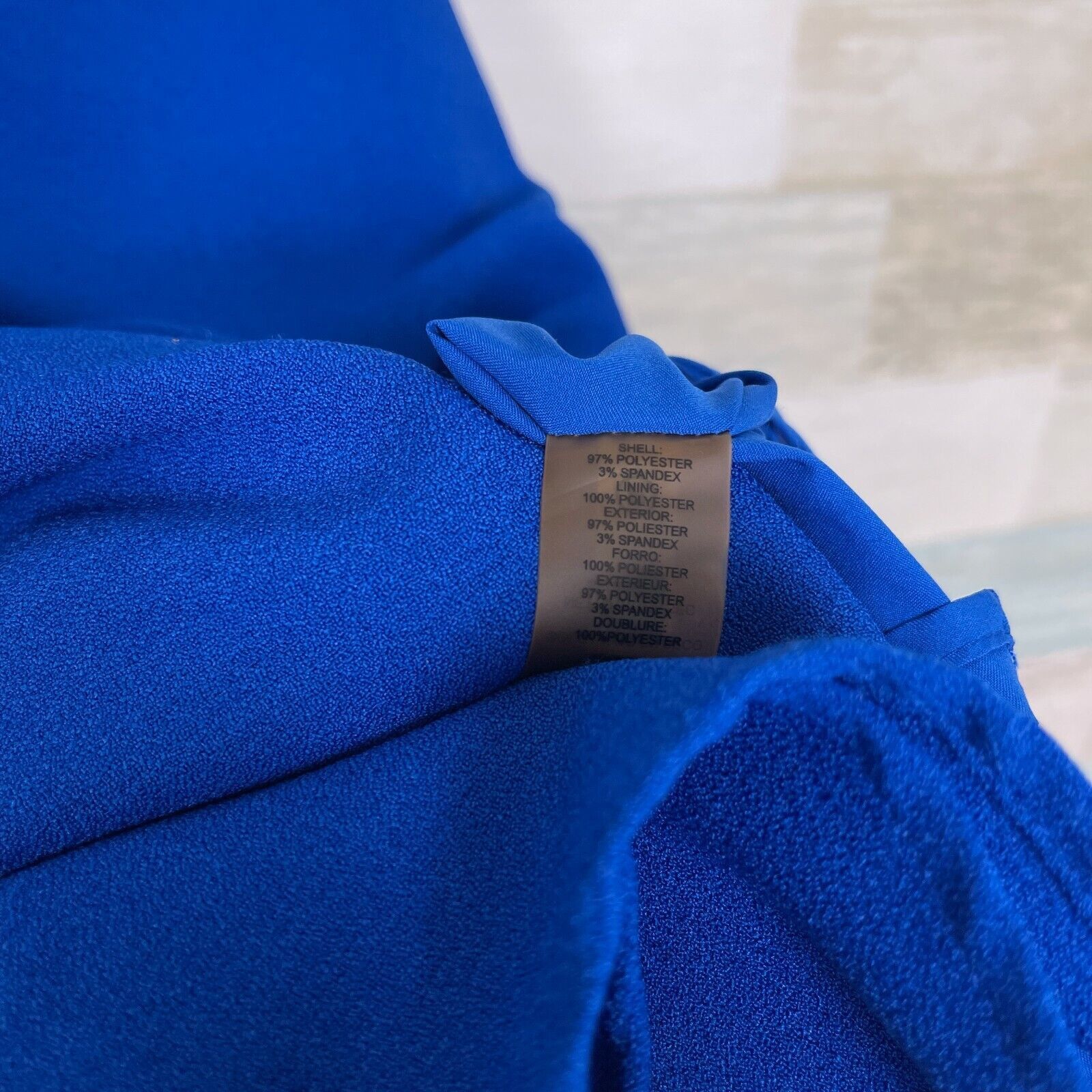 Karl Lagerfeld Karl Lagerfeld Scalloped Cocktail Dress Blue Fit & Flare 10 Size L / US 10 / IT 46 - 7 Thumbnail
