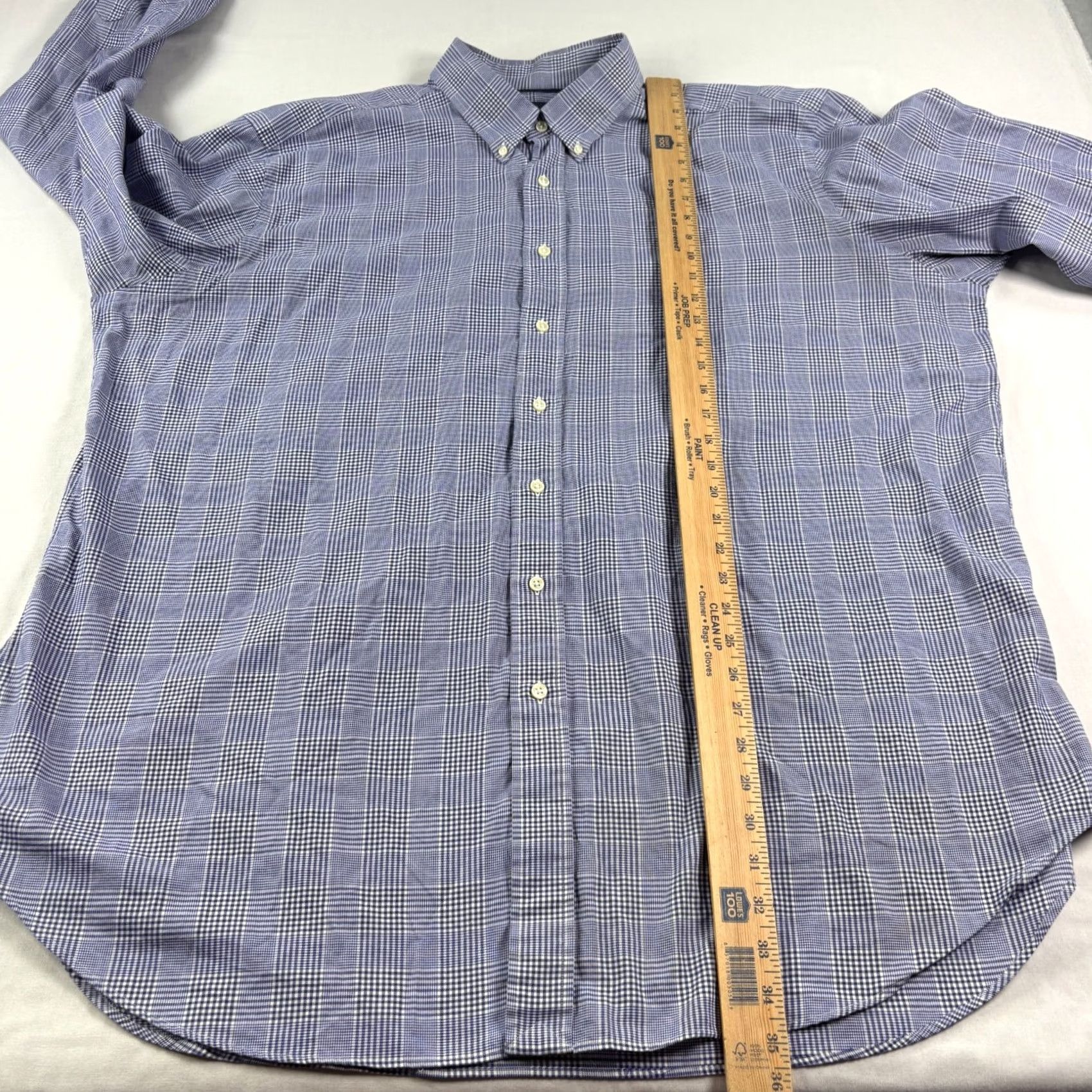 Polo Ralph Lauren Polo Ralph Lauren Shirt Mens 2XLT Tall Blue Plaid Button Up Long Sleeve Size US XXL / EU 58 / 5 - 7 Thumbnail