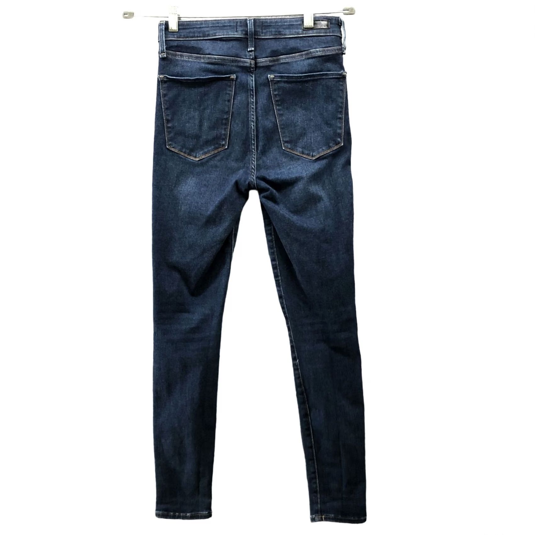 Abercrombie & Fitch Abercrombie & Fitch Simone High Rise Super Skinny Jeans Size 26 2P Distressed Blue Womens Size 26" / US 2 / IT 38 - 2 Thumbnail