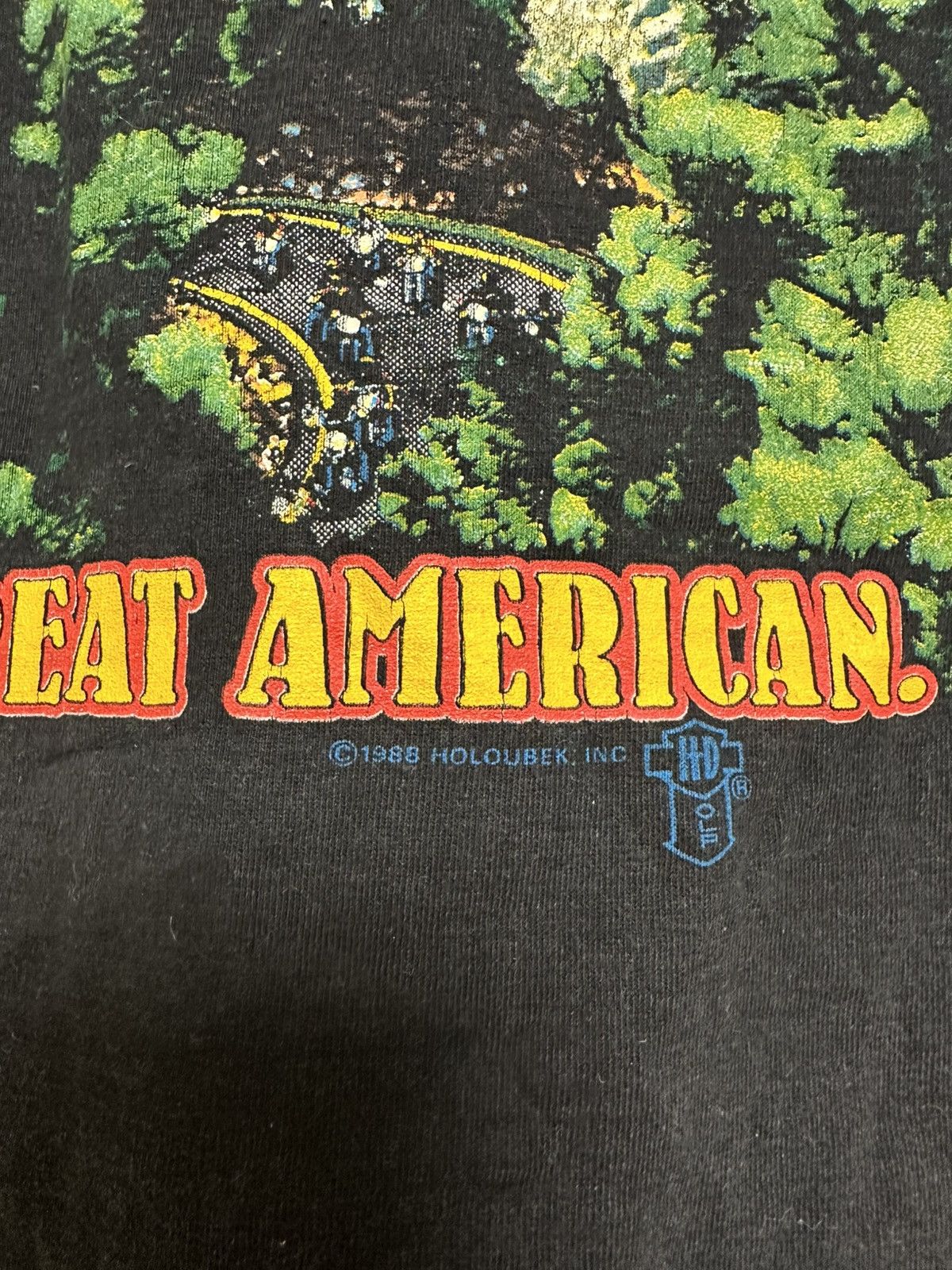 Harley Davidson × Vintage Vintage Harley Davidson The Last Great American 80s 1988 Size US L / EU 52-54 / 3 - 3 Thumbnail