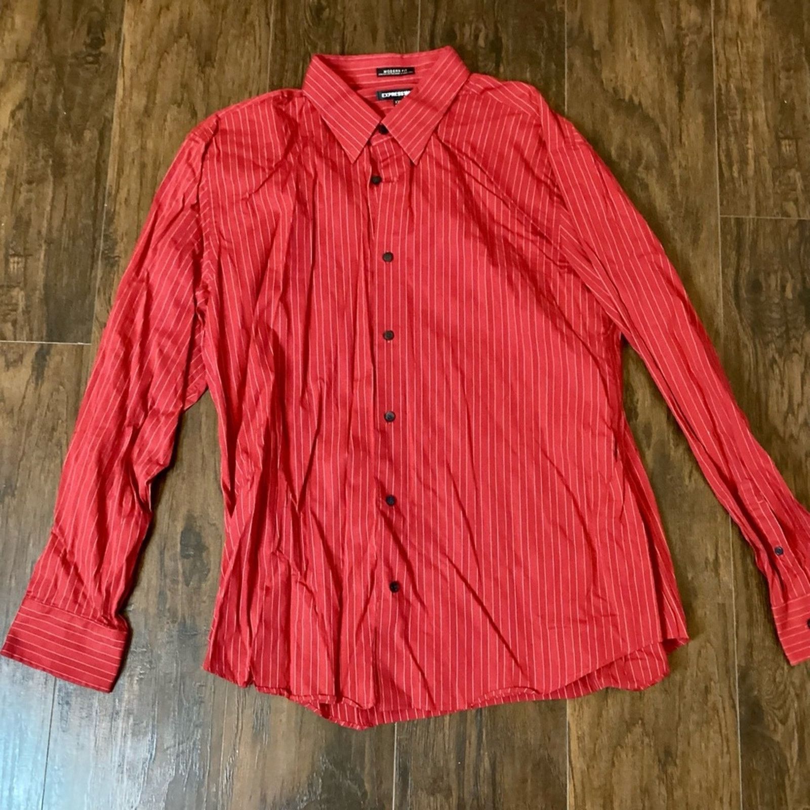 Express EXPRESS | 1MX Modern Fit Dress Shirt Size US XXL / EU 58 / 5 - 2 Thumbnail